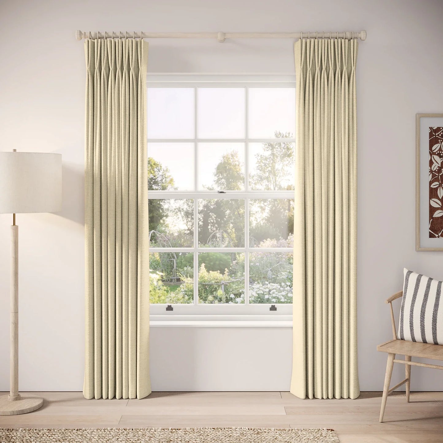 Merlin's Beard Curtains - Eco Boucle - Viennese Whirl