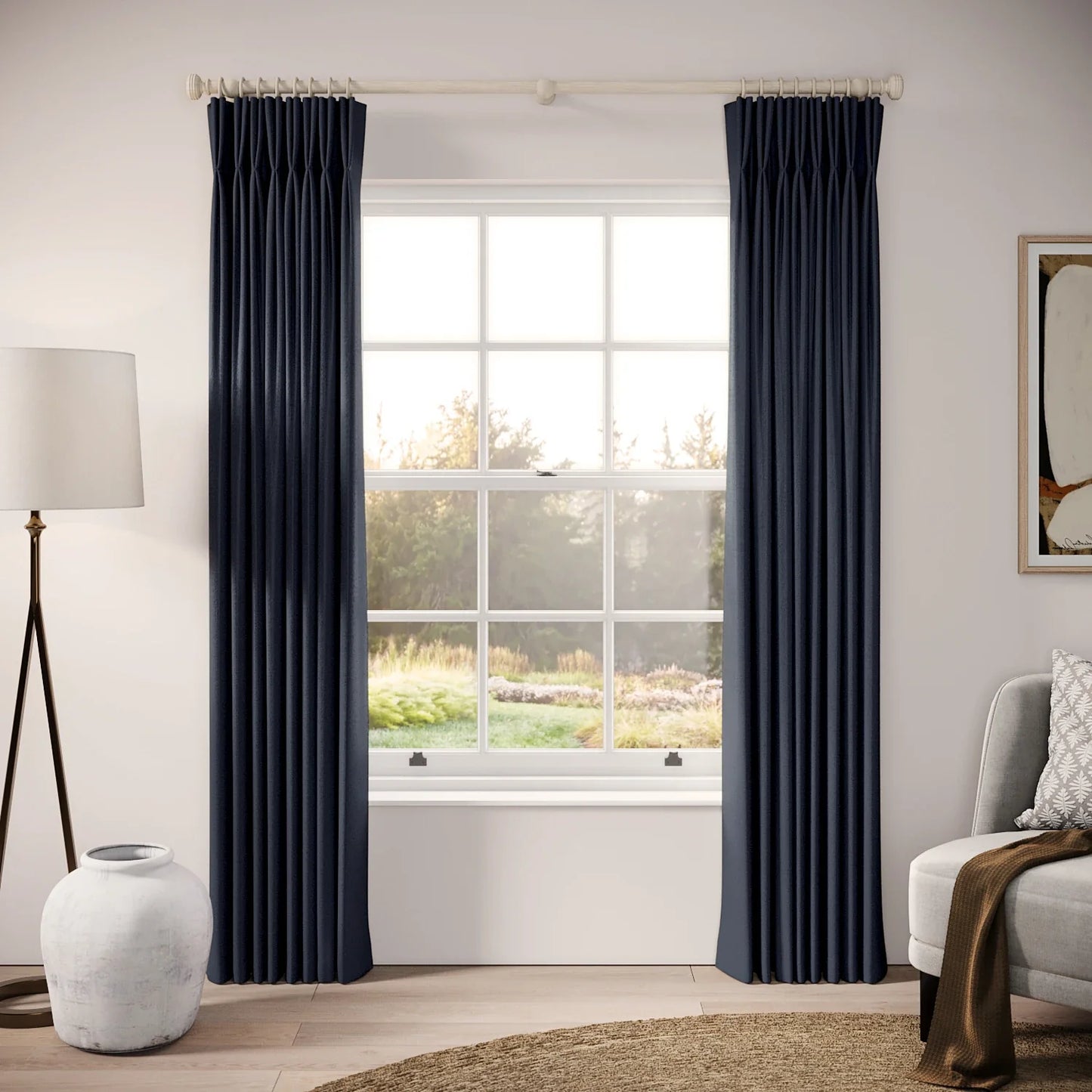 Merlin's Beard Curtains - Eco Weave - Submarine