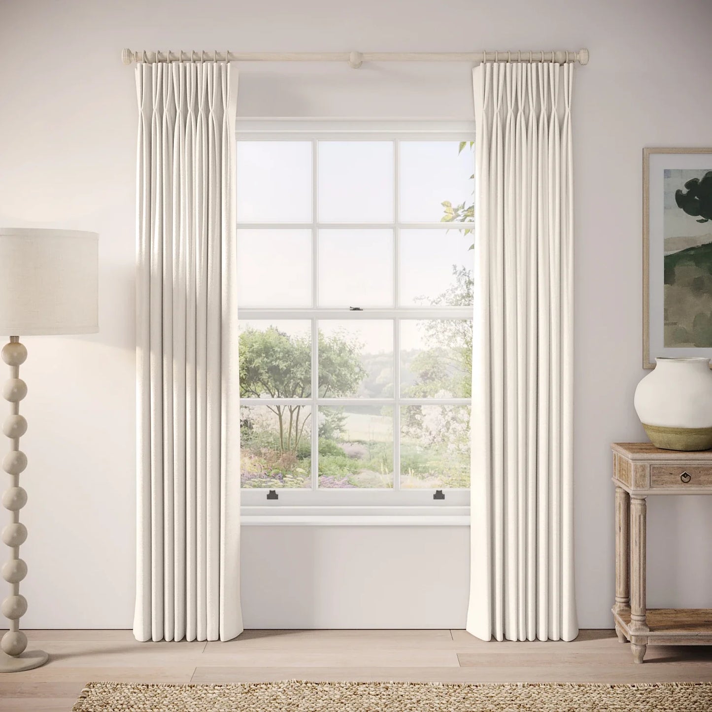 Merlin's Beard Curtains - Linen Blend - Chamonix