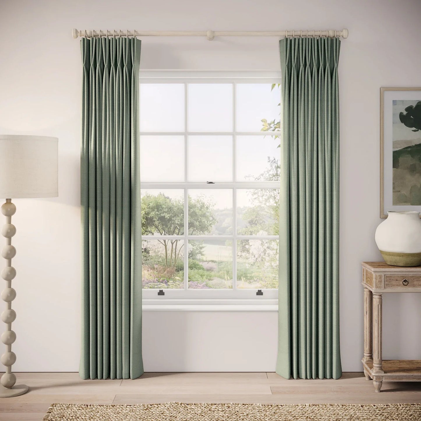 Merlin's Beard Curtains - Pure Linen - Barmouth