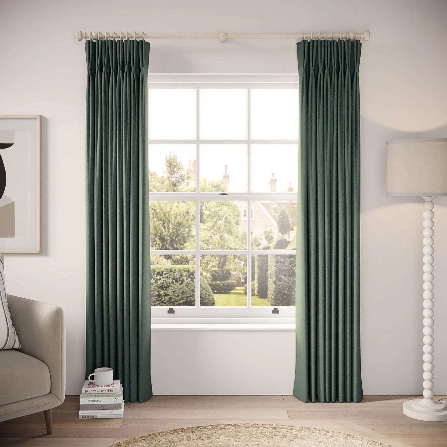 Merlin's Beard Curtains - Pure Linen - Flotsam