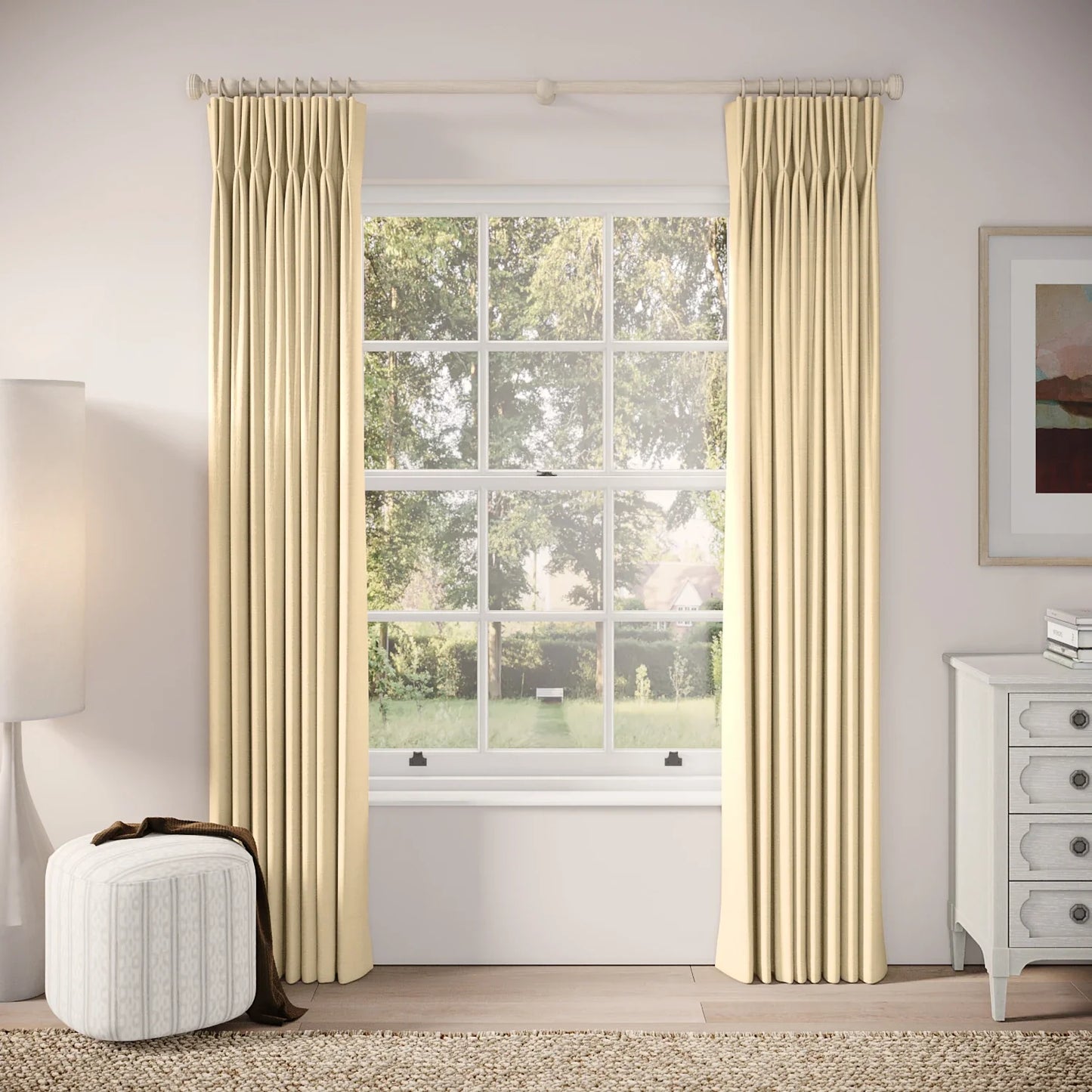 Merlin's Beard Curtains - Pure Linen - Overnight Oats