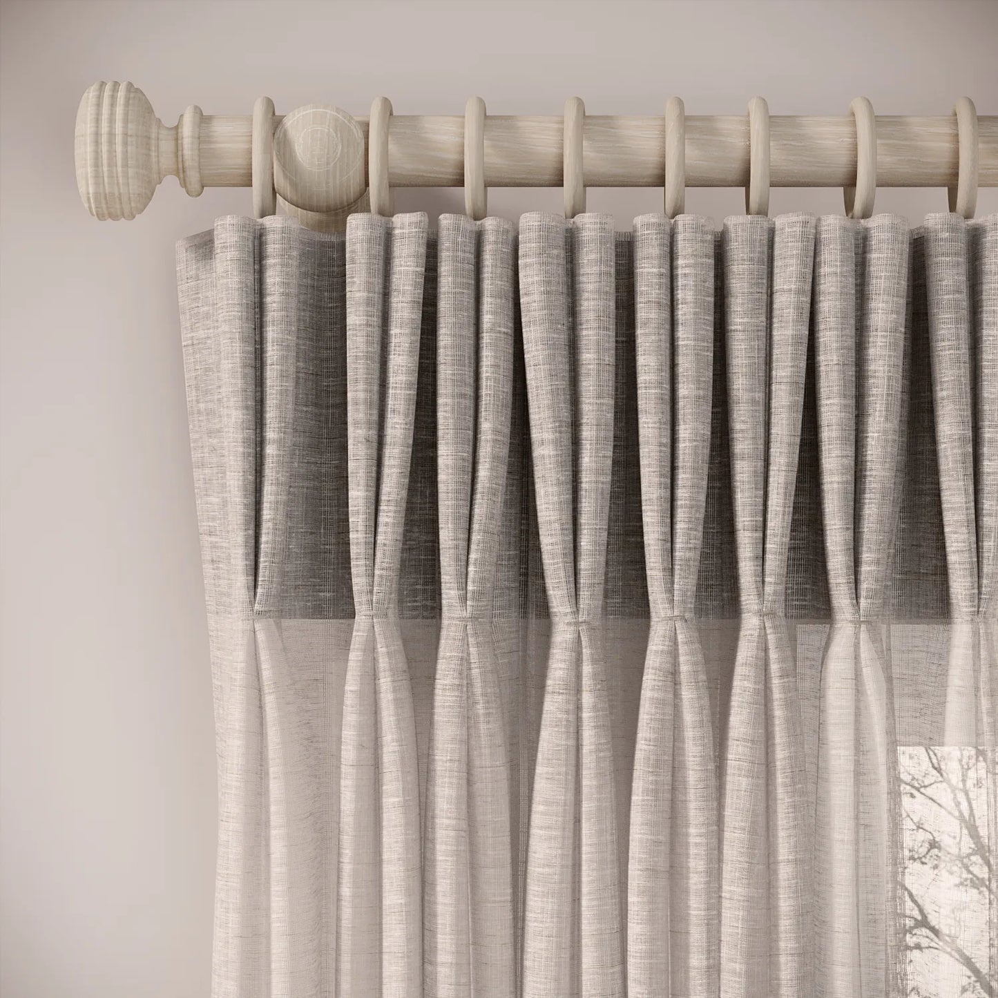 Merlin's Beard Curtains - Slubby Sheer - Tasteful