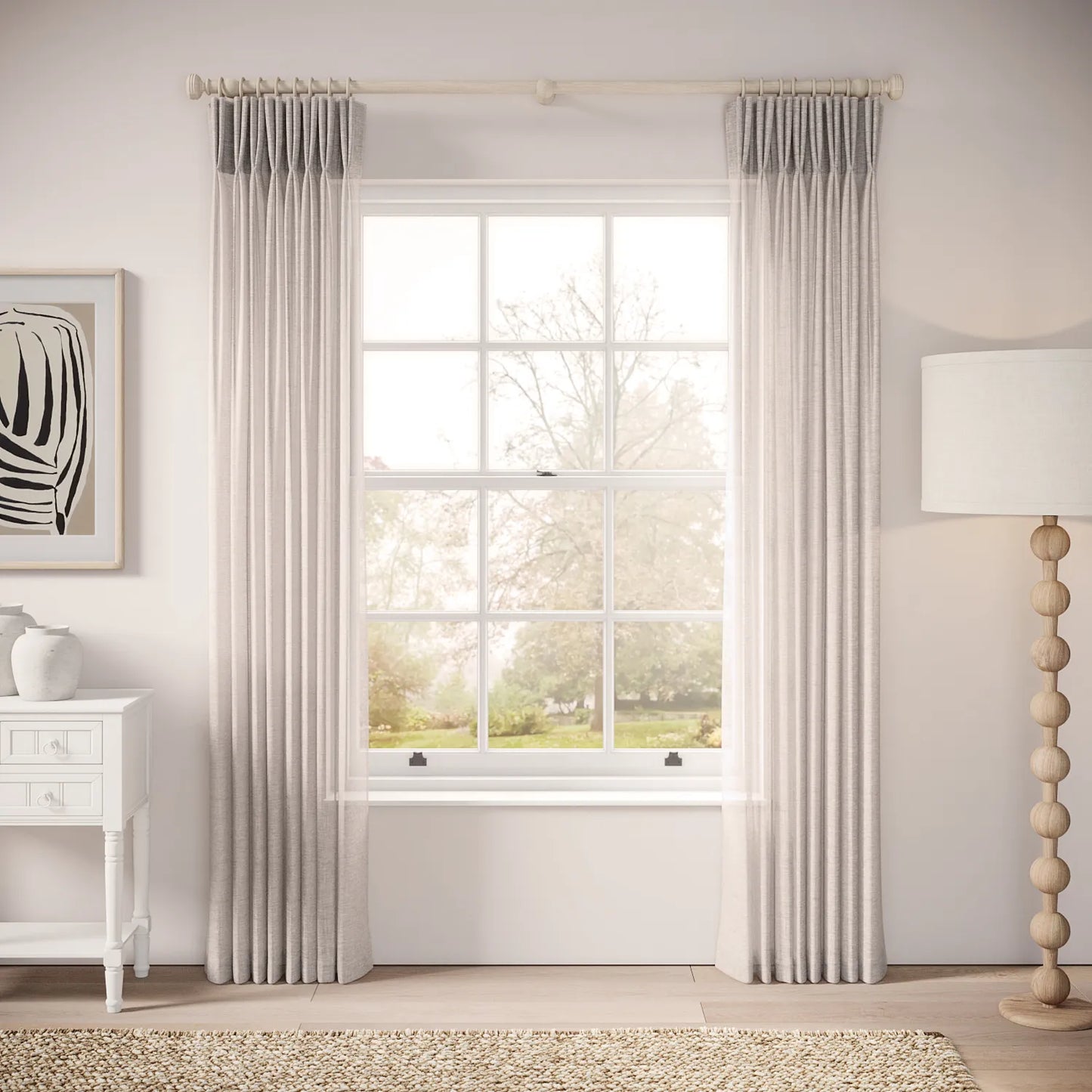Merlin's Beard Curtains - Slubby Sheer - Tasteful