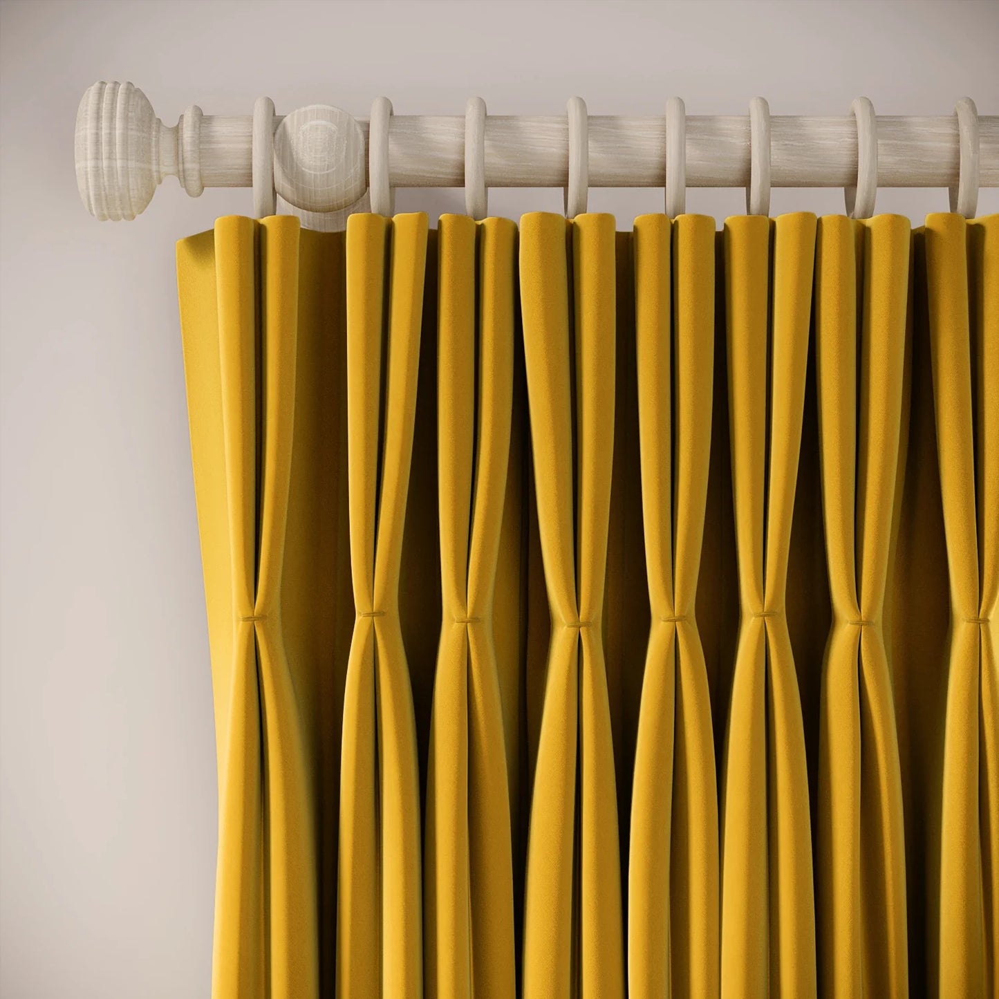 Merlin's Beard Curtains - Soft Velvet - Mustardseed