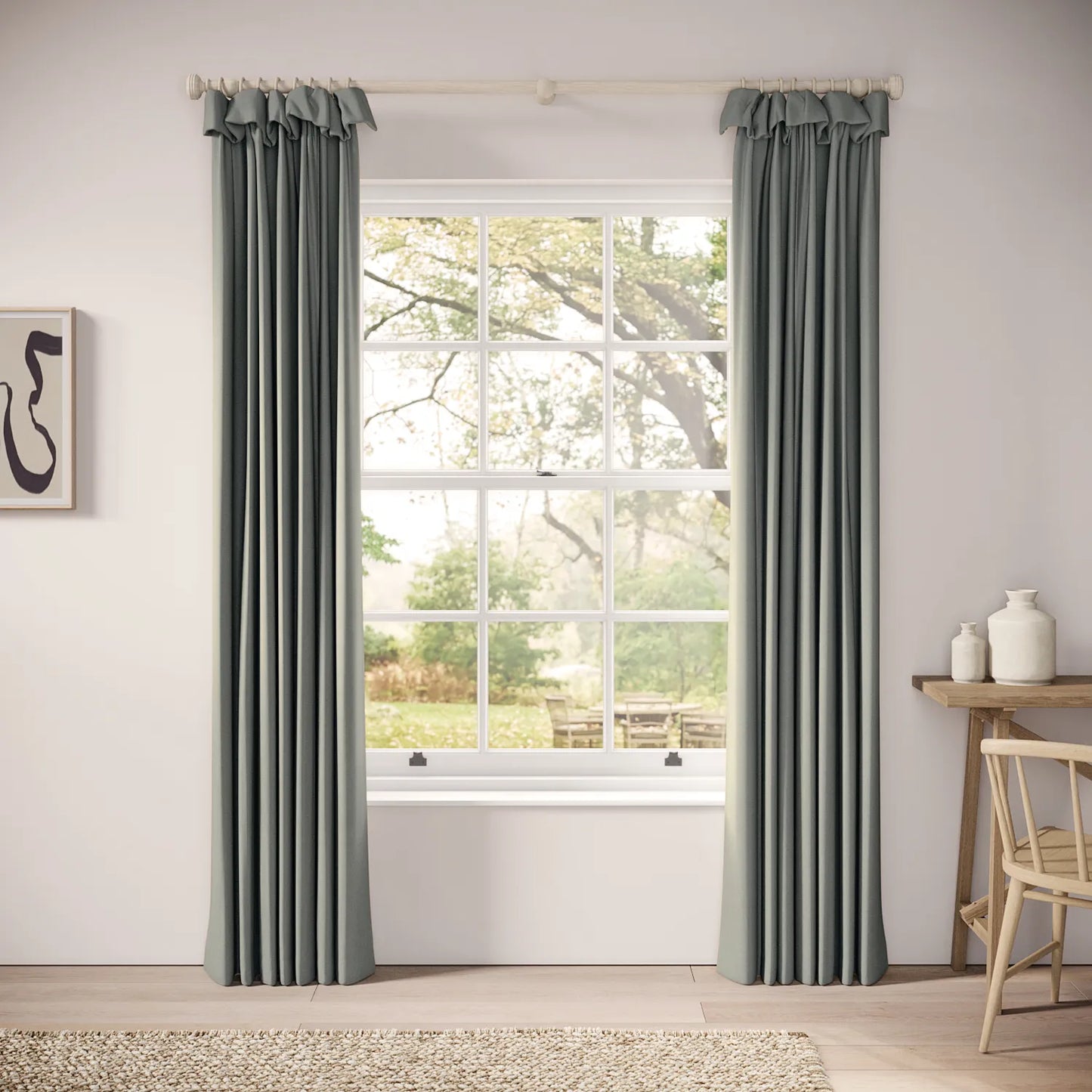 Mrs Twitchit Curtains - Brushed Cotton - Ariel
