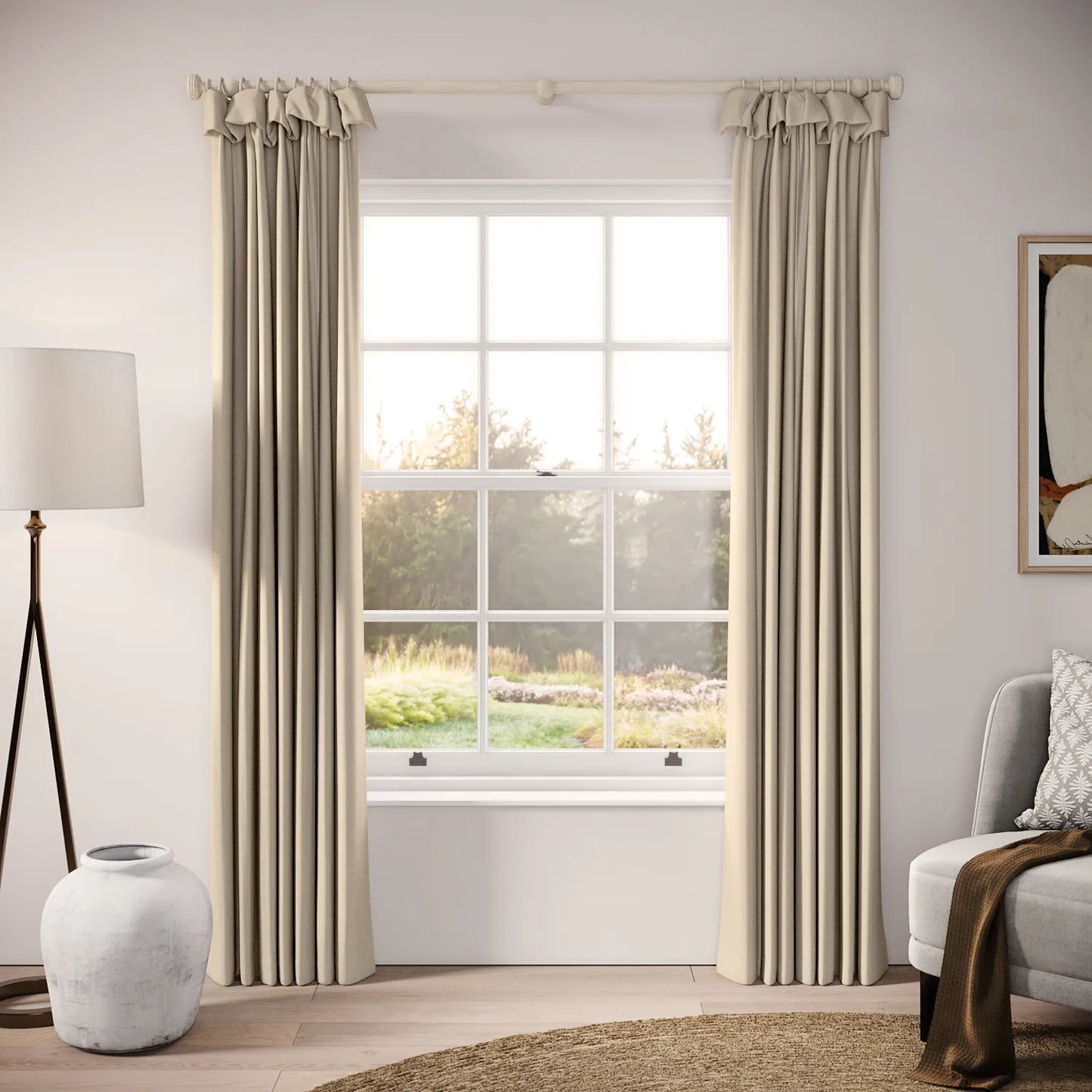 Mrs Twitchit Curtains - Brushed Cotton - Mantlepiece