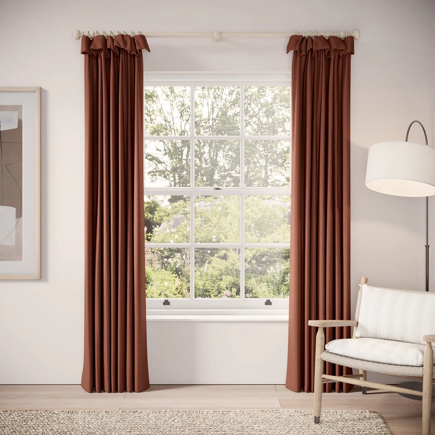 Mrs Twitchit Curtains - Eco Weave - Brimstone