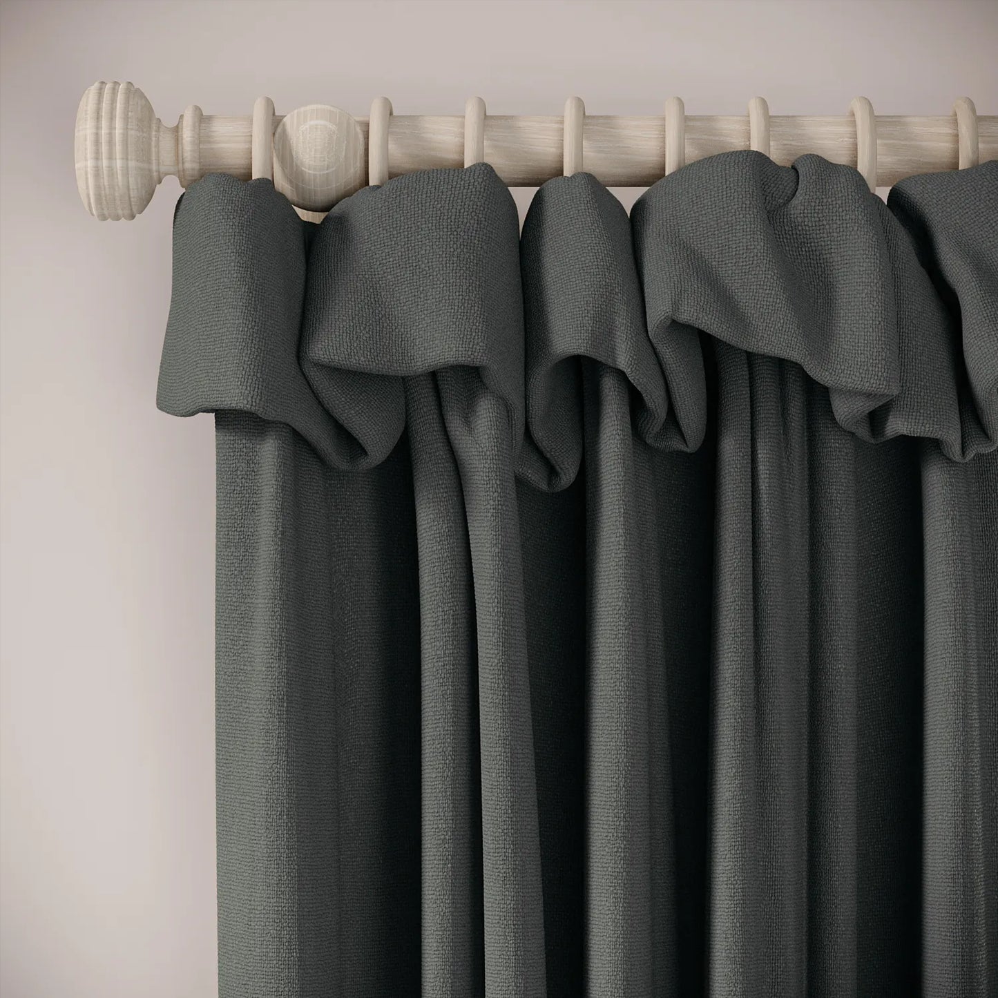 Mrs Twitchit Curtains - Eco Weave - Plunge