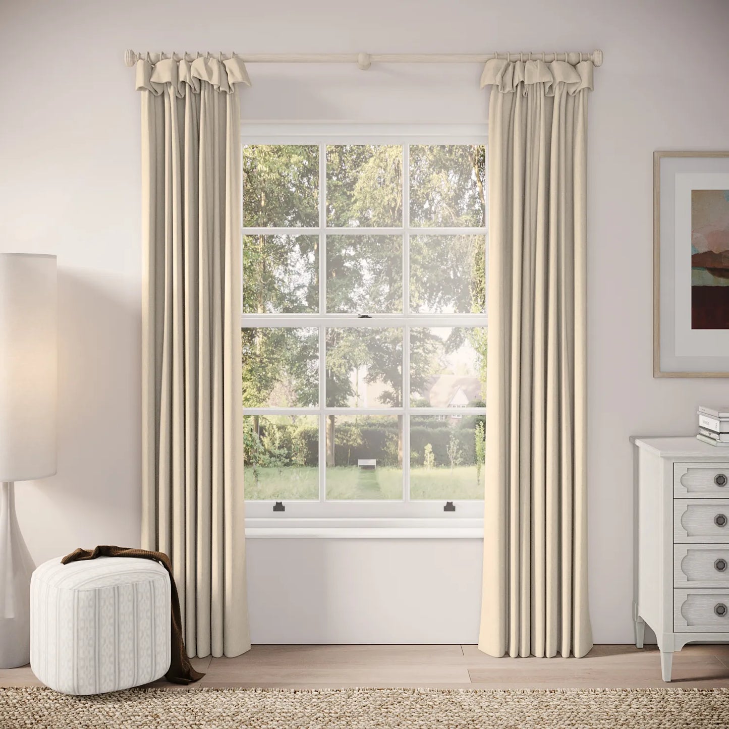 Mrs Twitchit Curtains - House Fabric - Dunnock