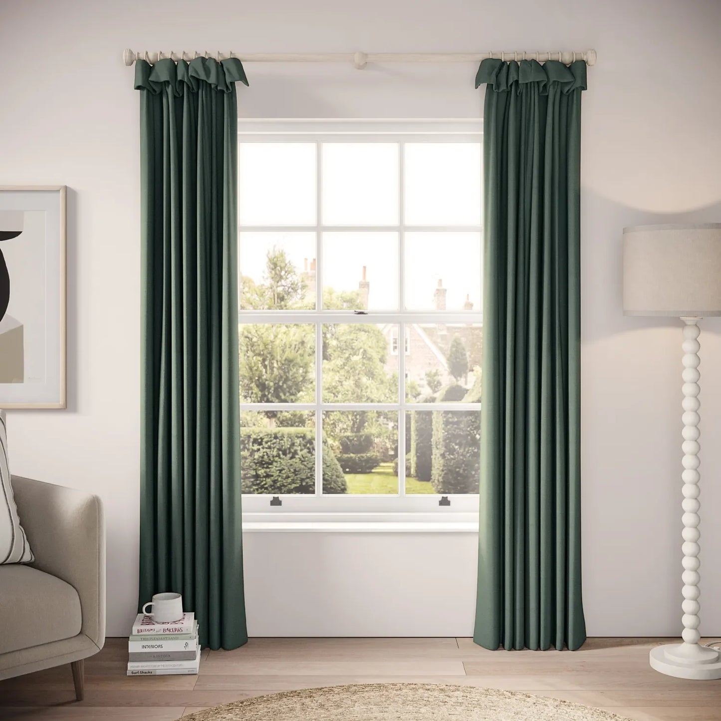 Mrs Twitchit Curtains - Pure Linen - Flotsam