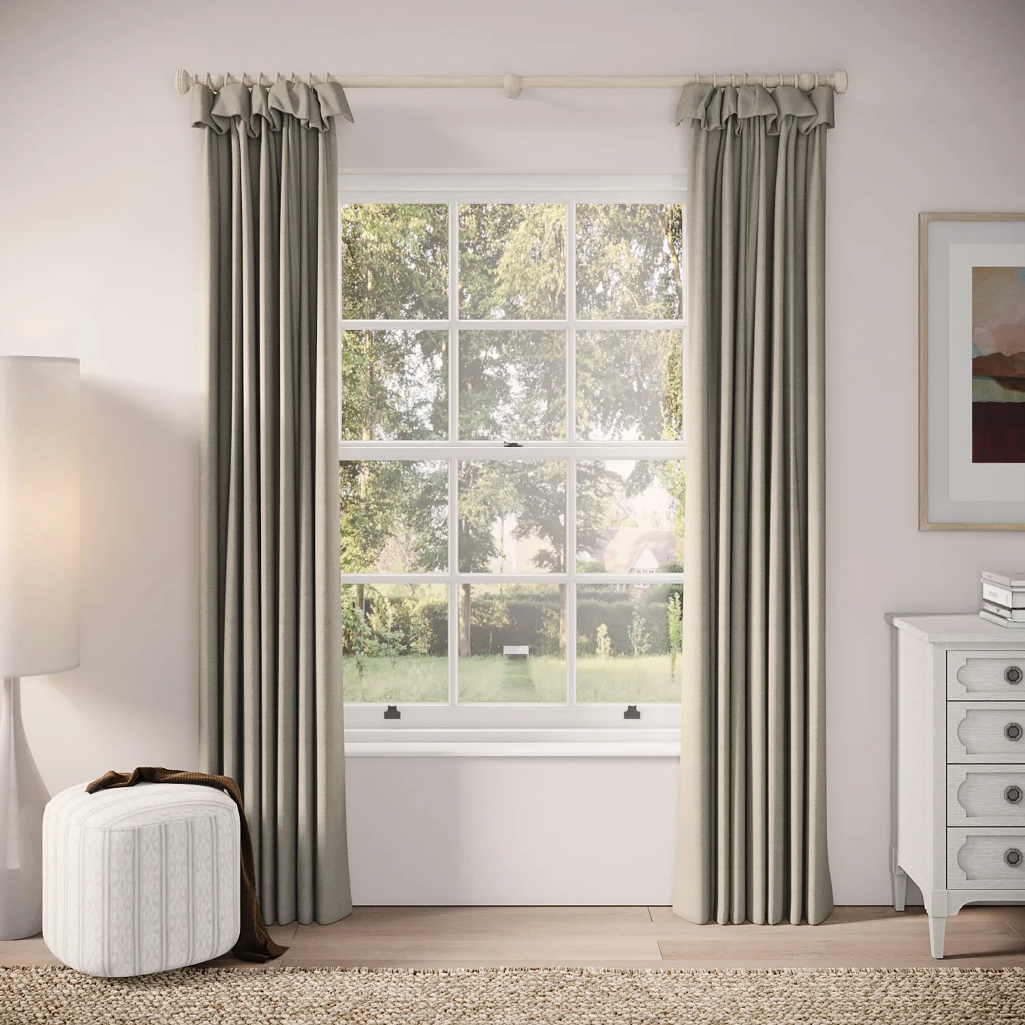 Mrs Twitchit Curtains - Pure Linen - Powis Castle
