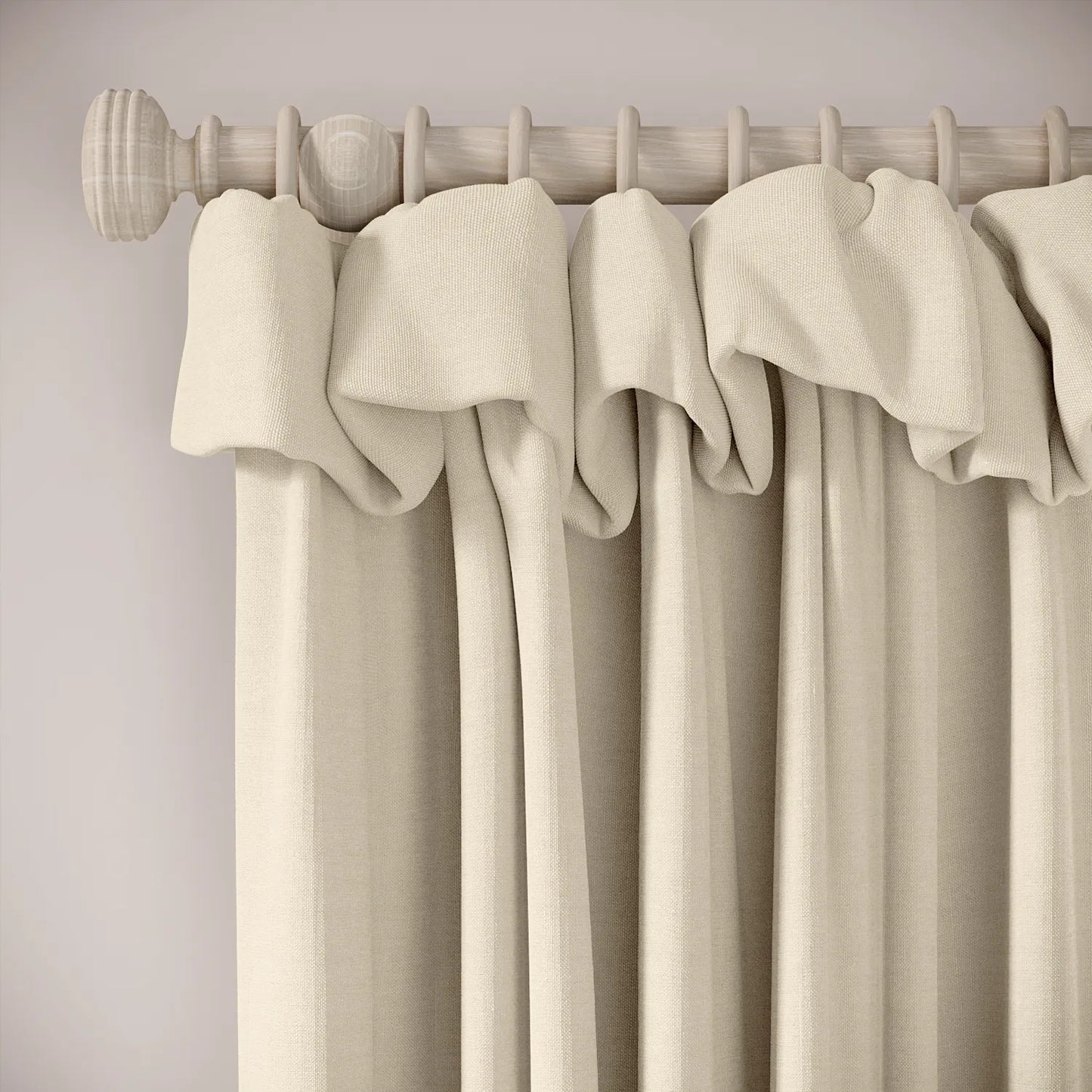 Mrs Twitchit Curtains - Pure Linen - Shakespeare