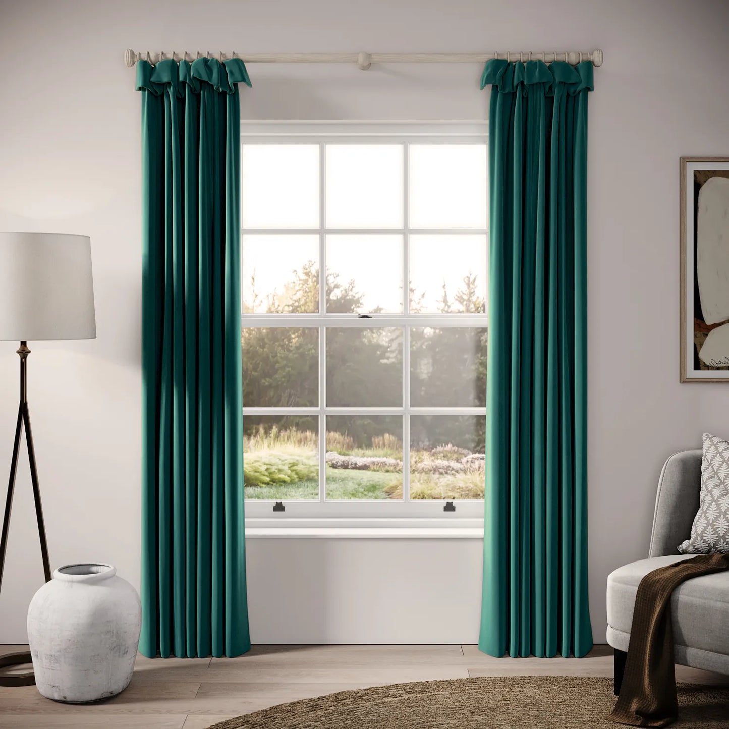 Mrs Twitchit Curtains - Soft Velvet - Mothercombe
