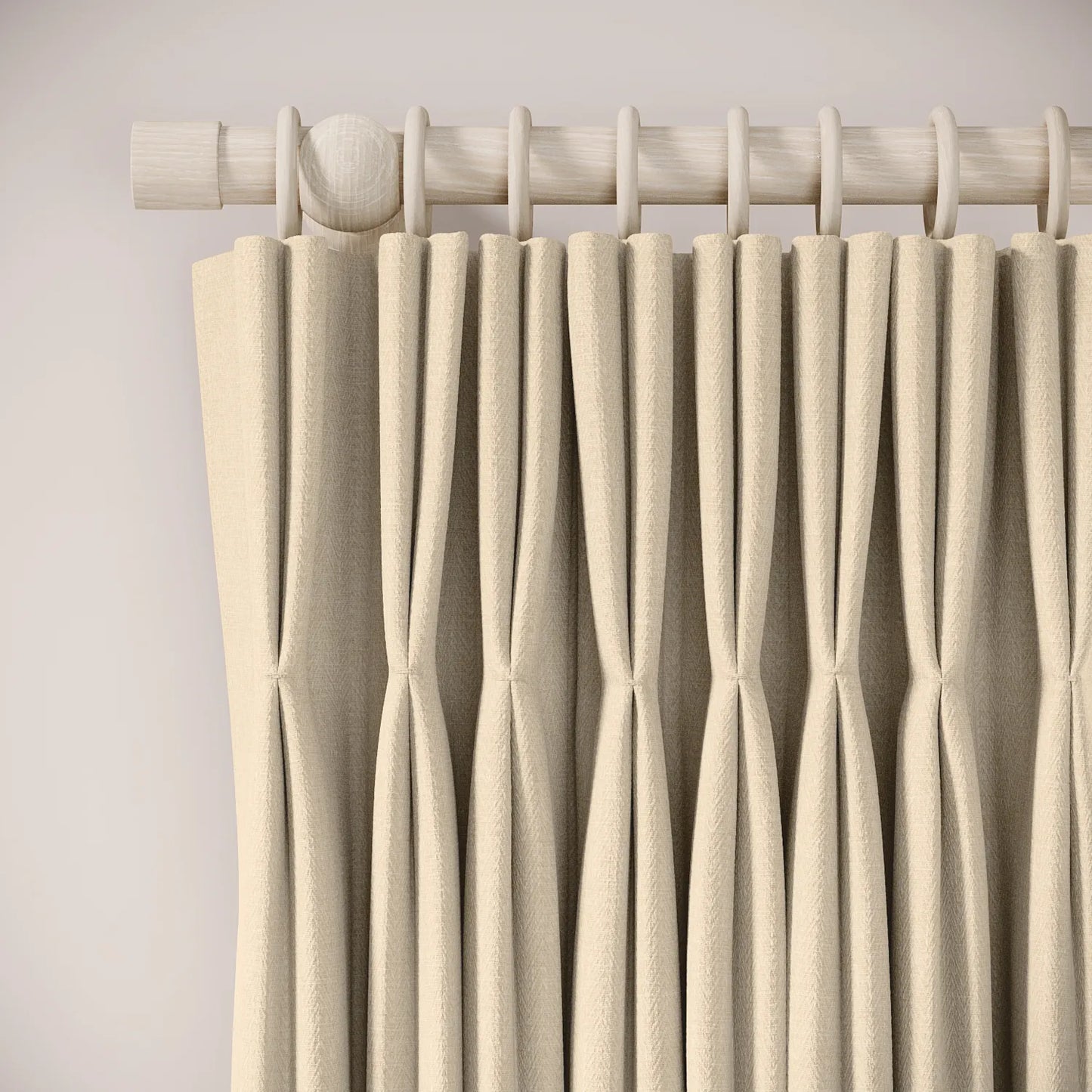 Wooden Pole - Limewash