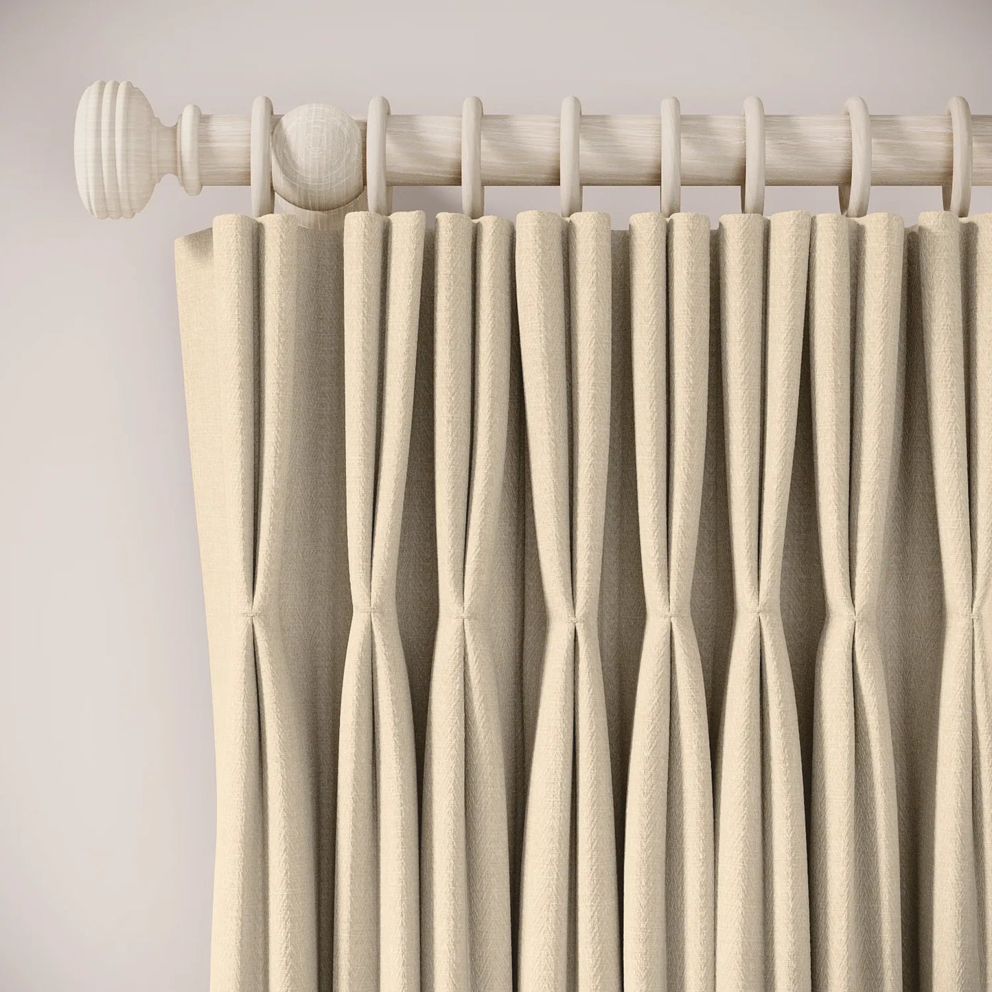 Wooden Pole - Limewash