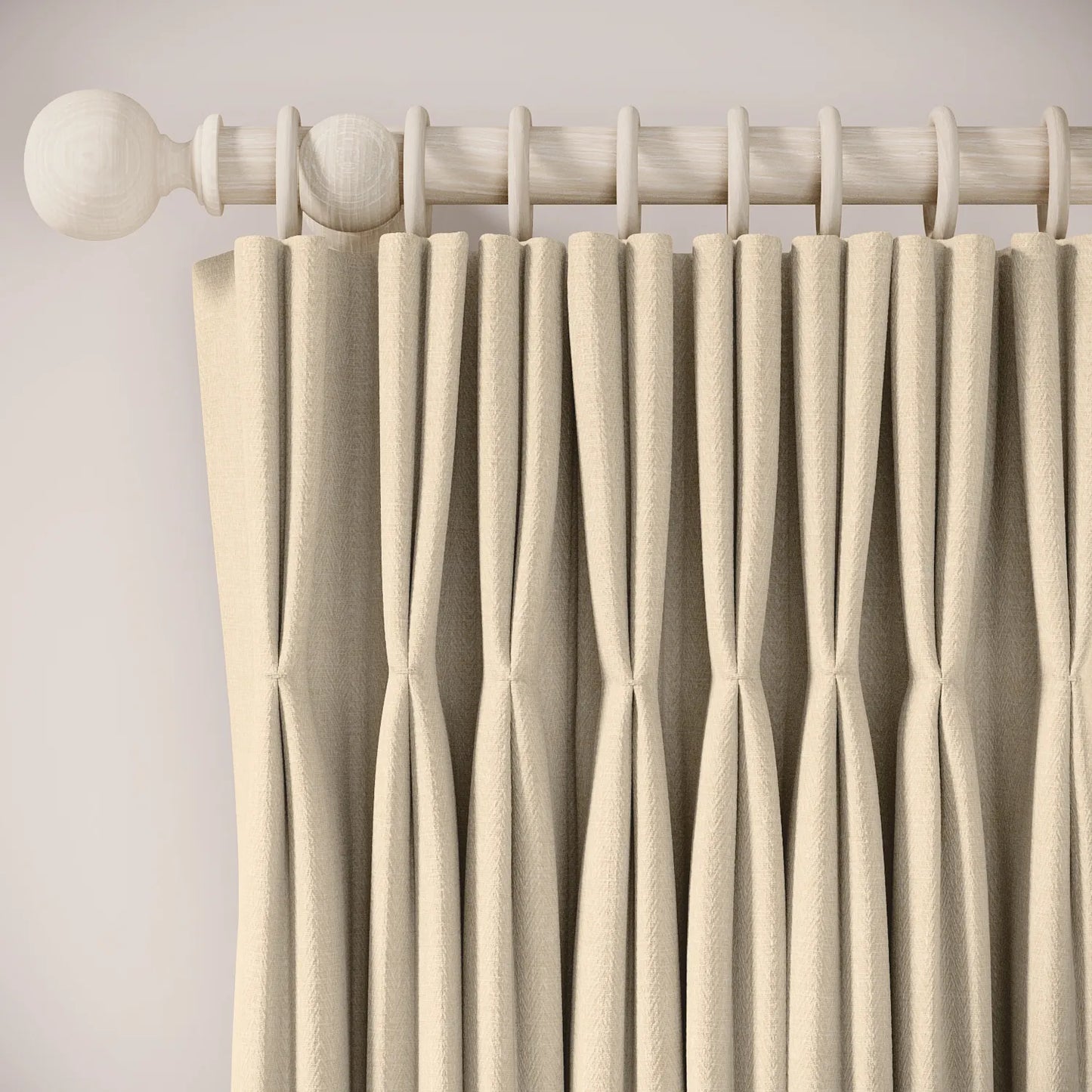 Wooden Pole - Limewash
