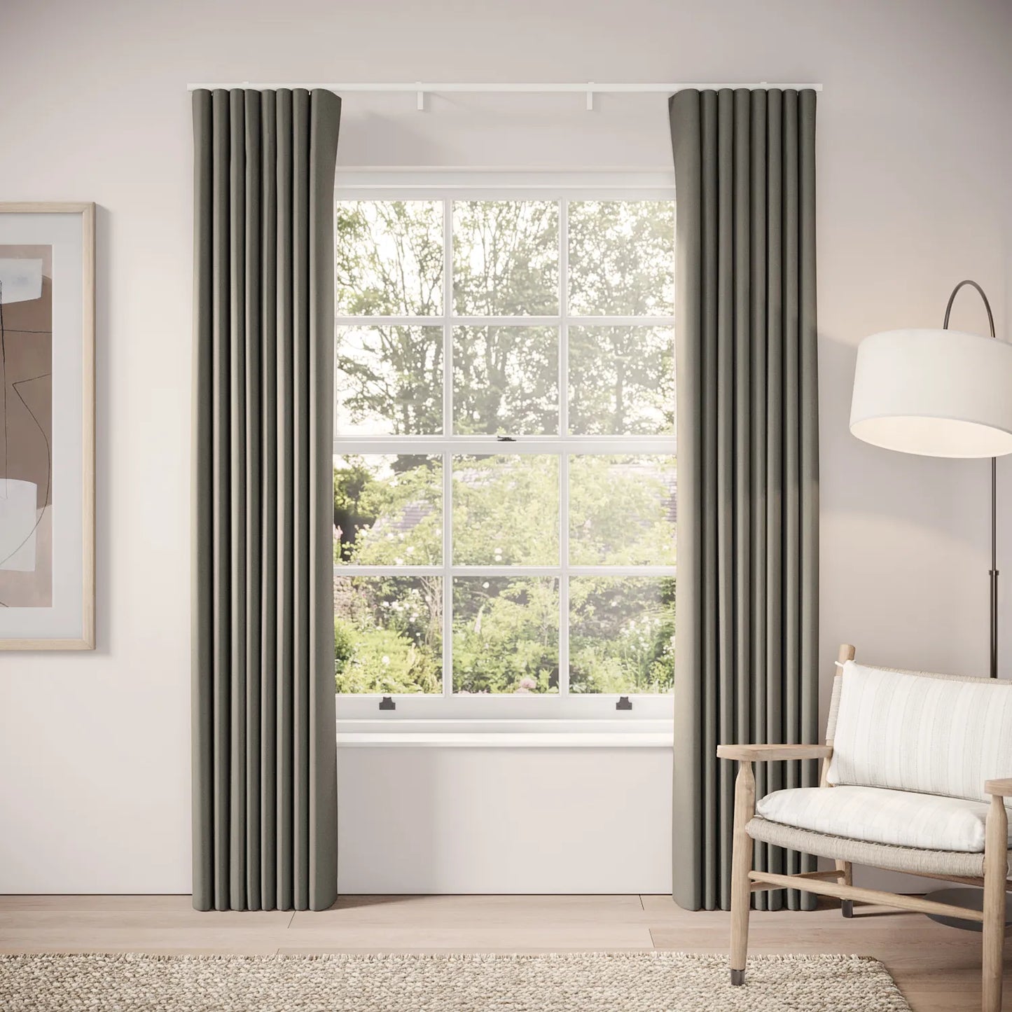 Porthcawl Curtains - Brushed Cotton - Stratus