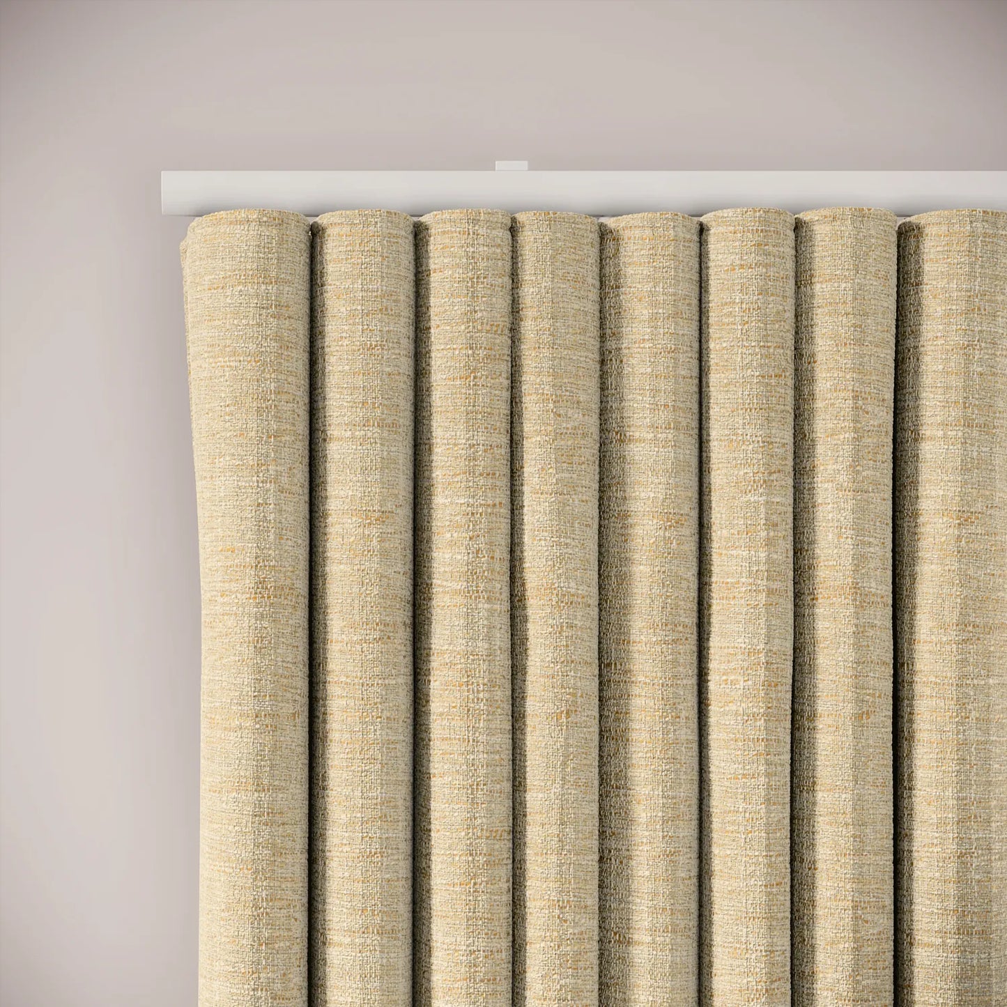 Porthcawl Curtains - Eco Boucle - Demerara