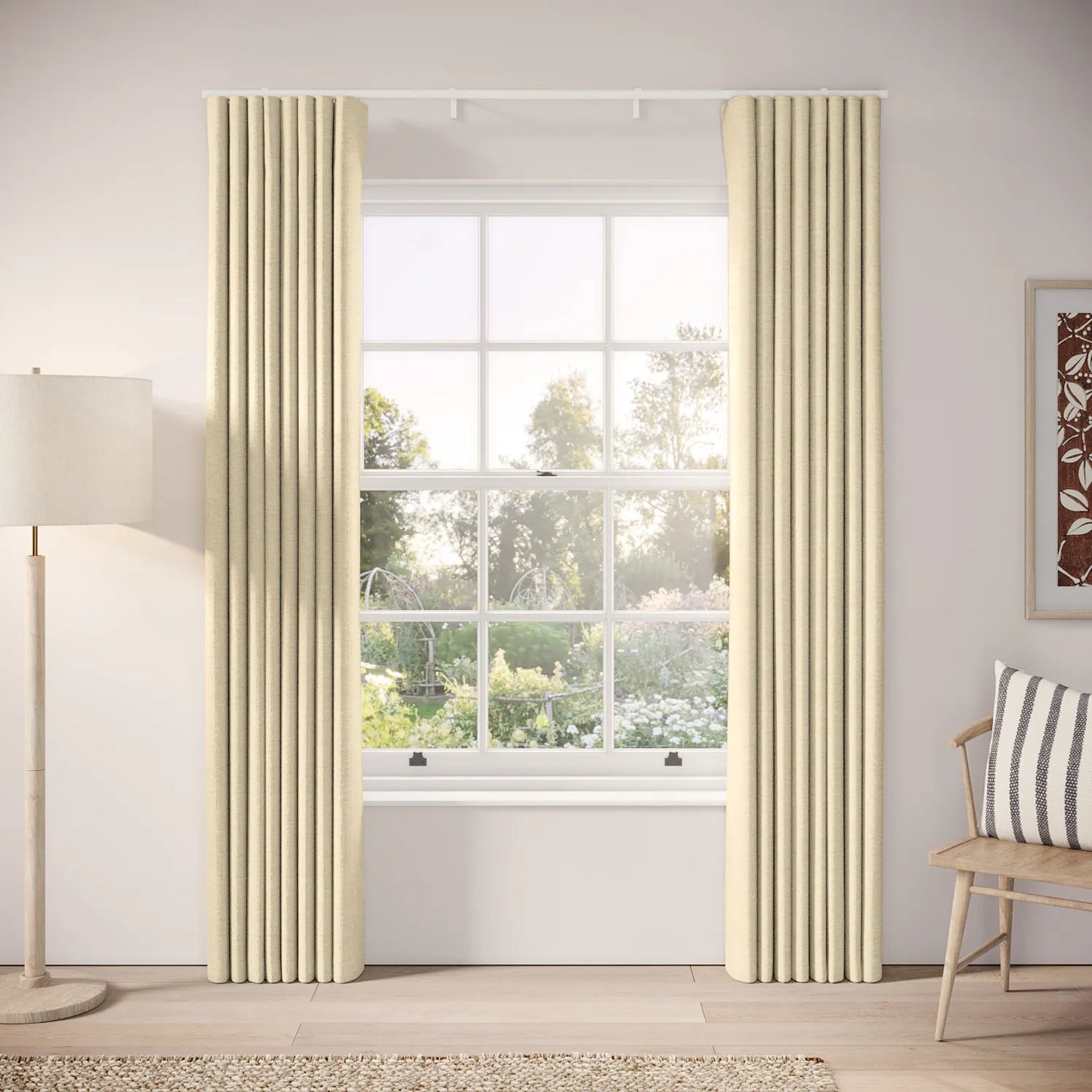 Porthcawl Curtains - Eco Boucle - Viennese Whirl