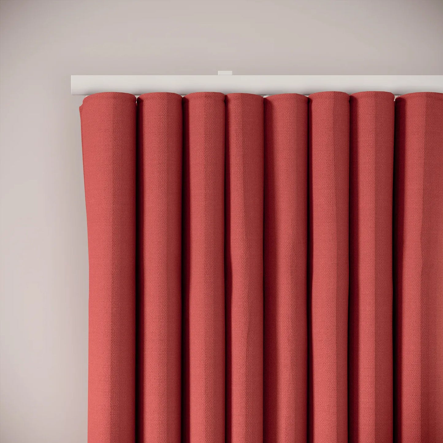 Porthcawl Curtains - Linen Blend - Crimsonite