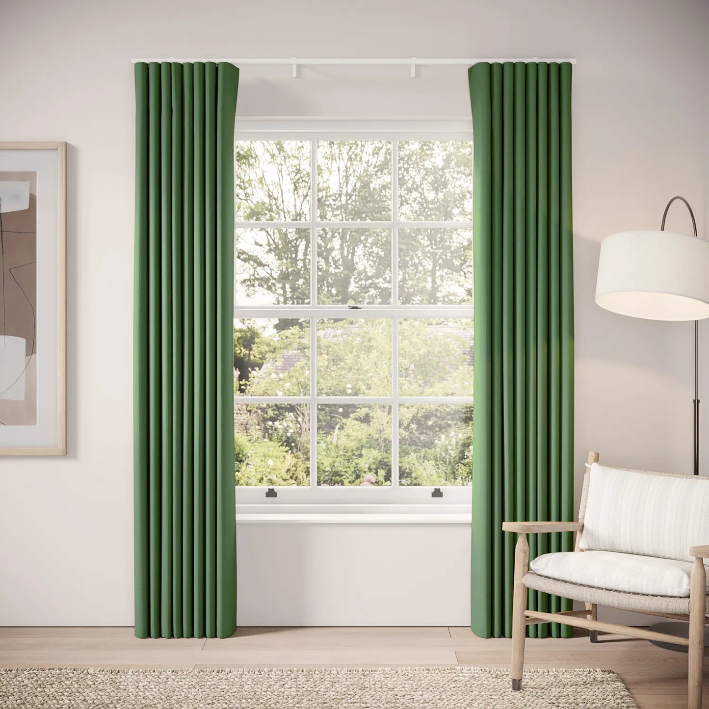 Porthcawl Curtains - Linen Blend - Lawnmower