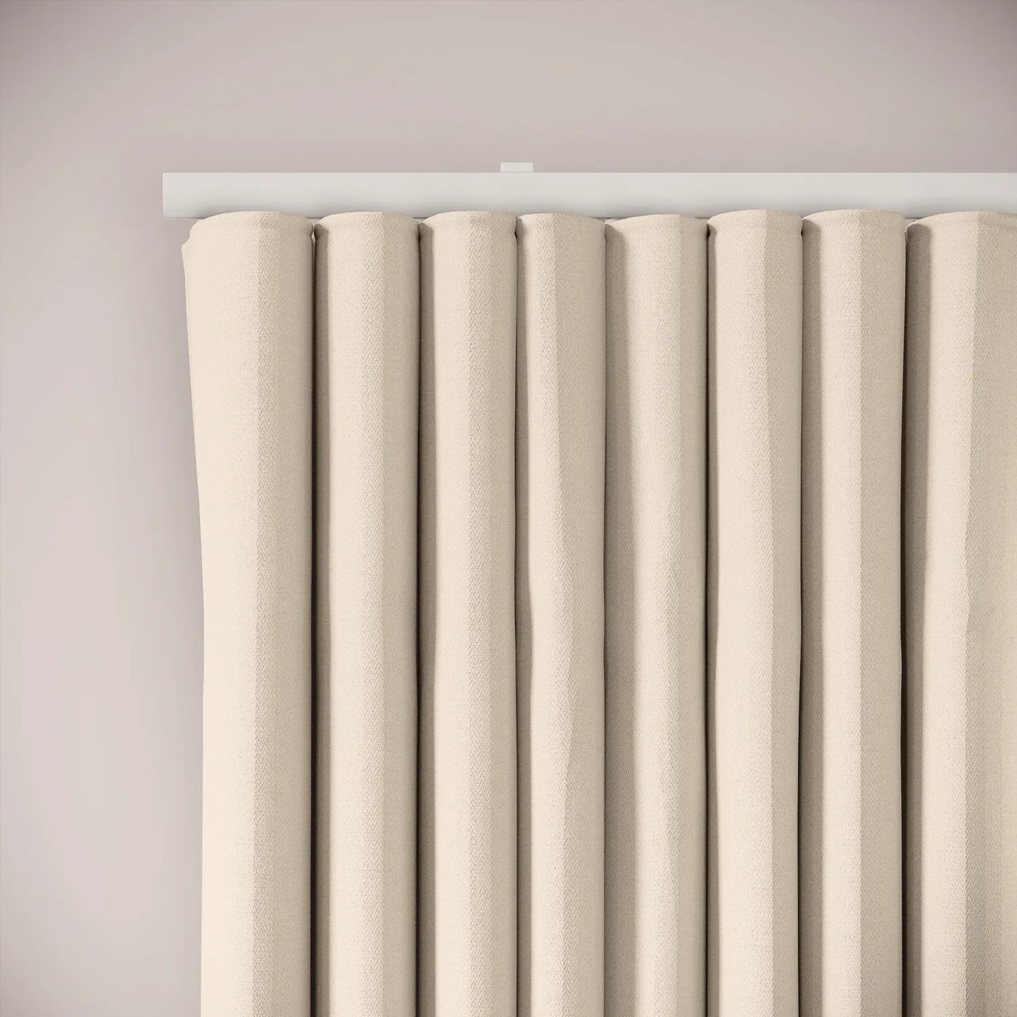 Porthcawl Curtains - Linen Blend - Ostrich Egg