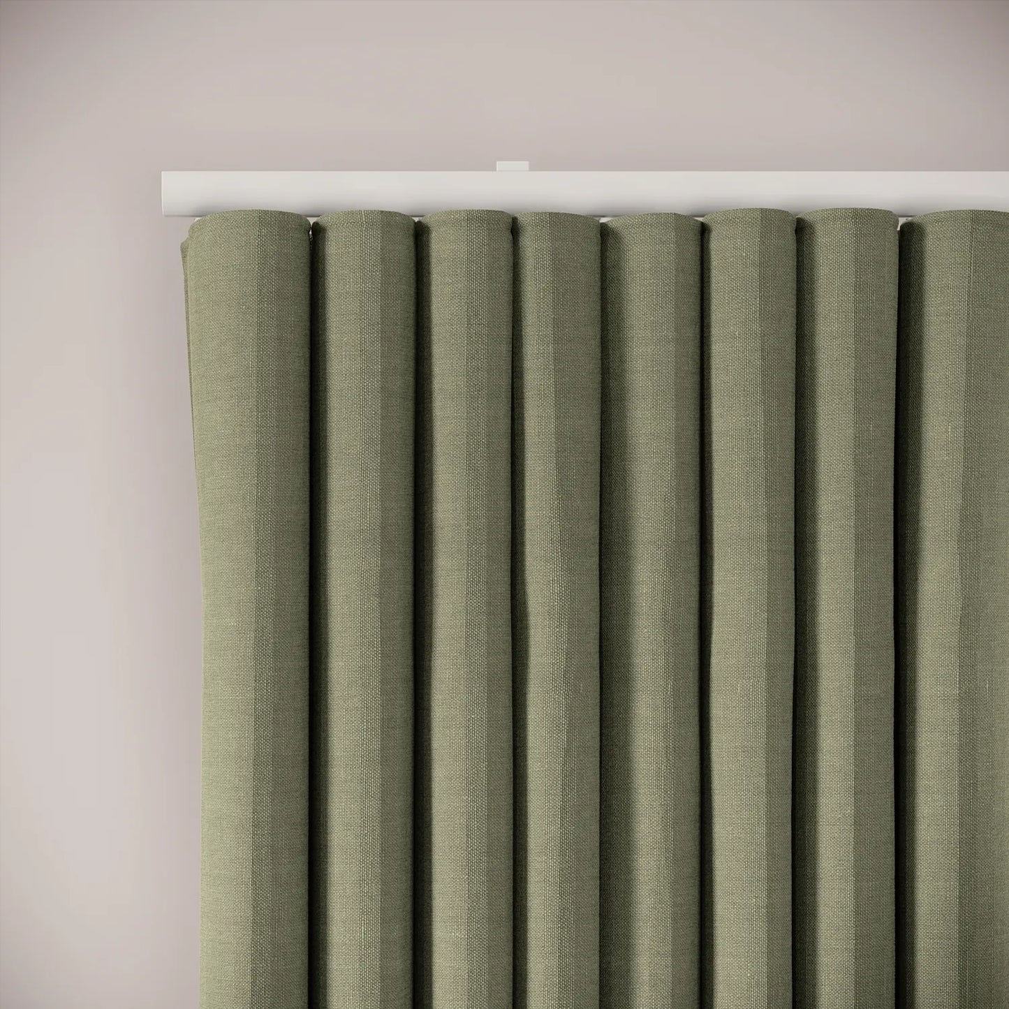 Porthcawl Curtains - Pure Linen - Herbal