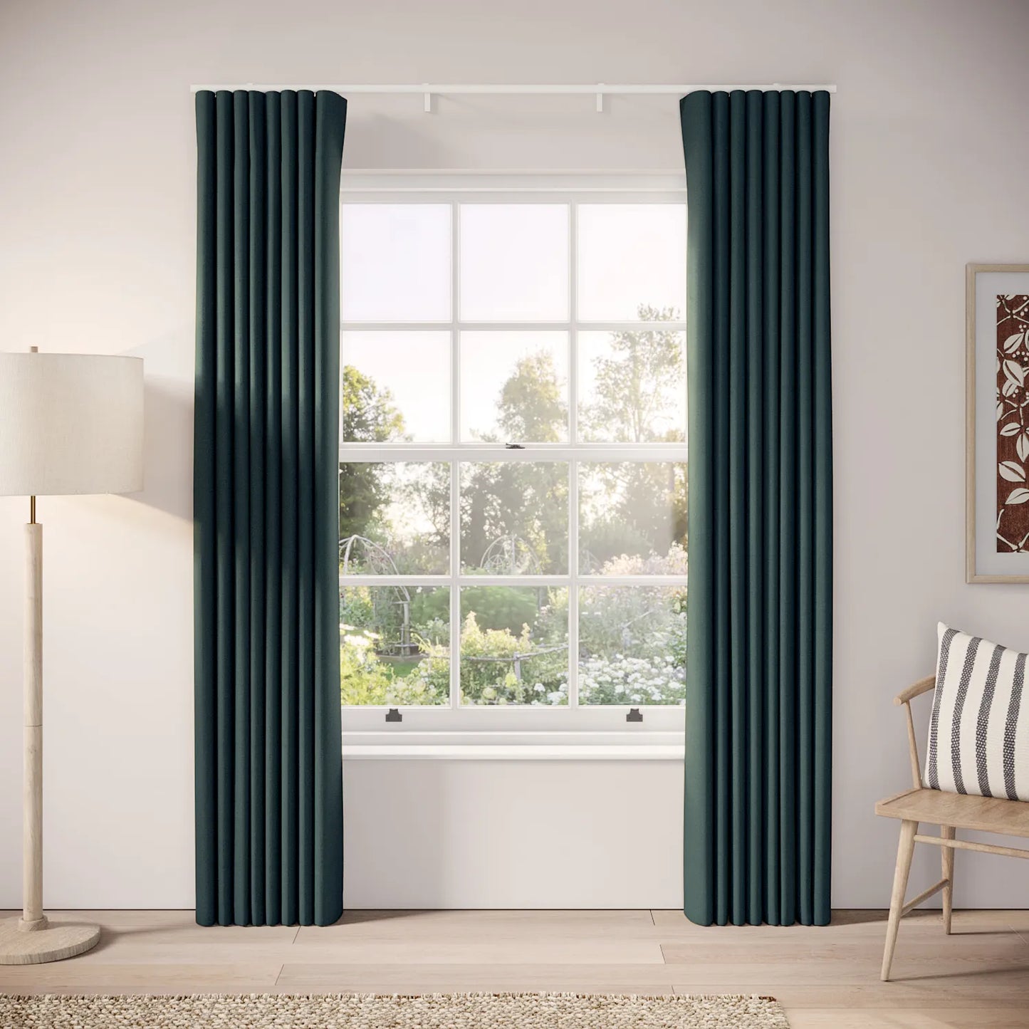 Porthcawl Curtains - Pure Linen - John Kanaka