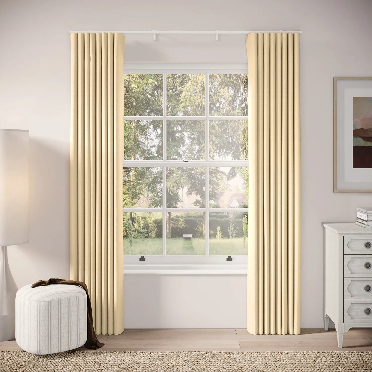 Porthcawl Curtains - Pure Linen - Overnight Oats