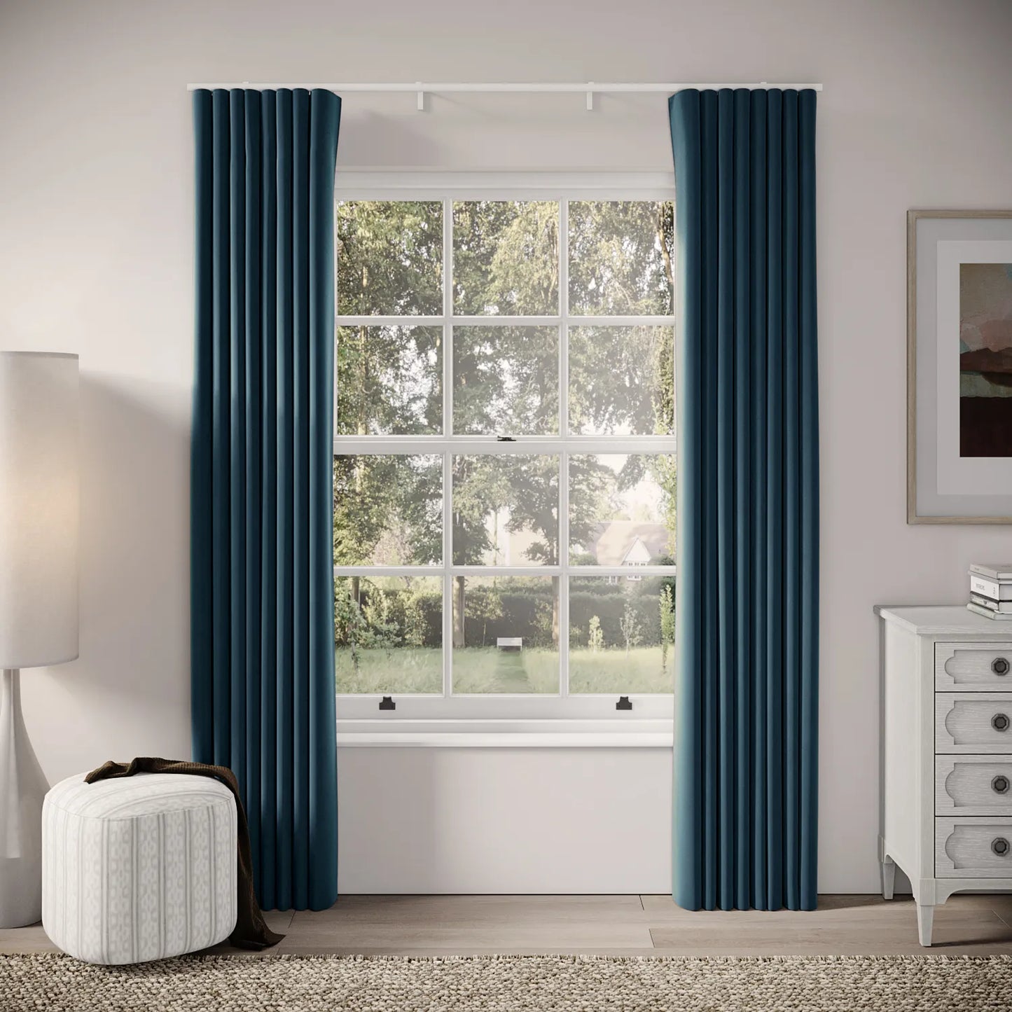 Porthcawl Curtains - Soft Velvet - Reef