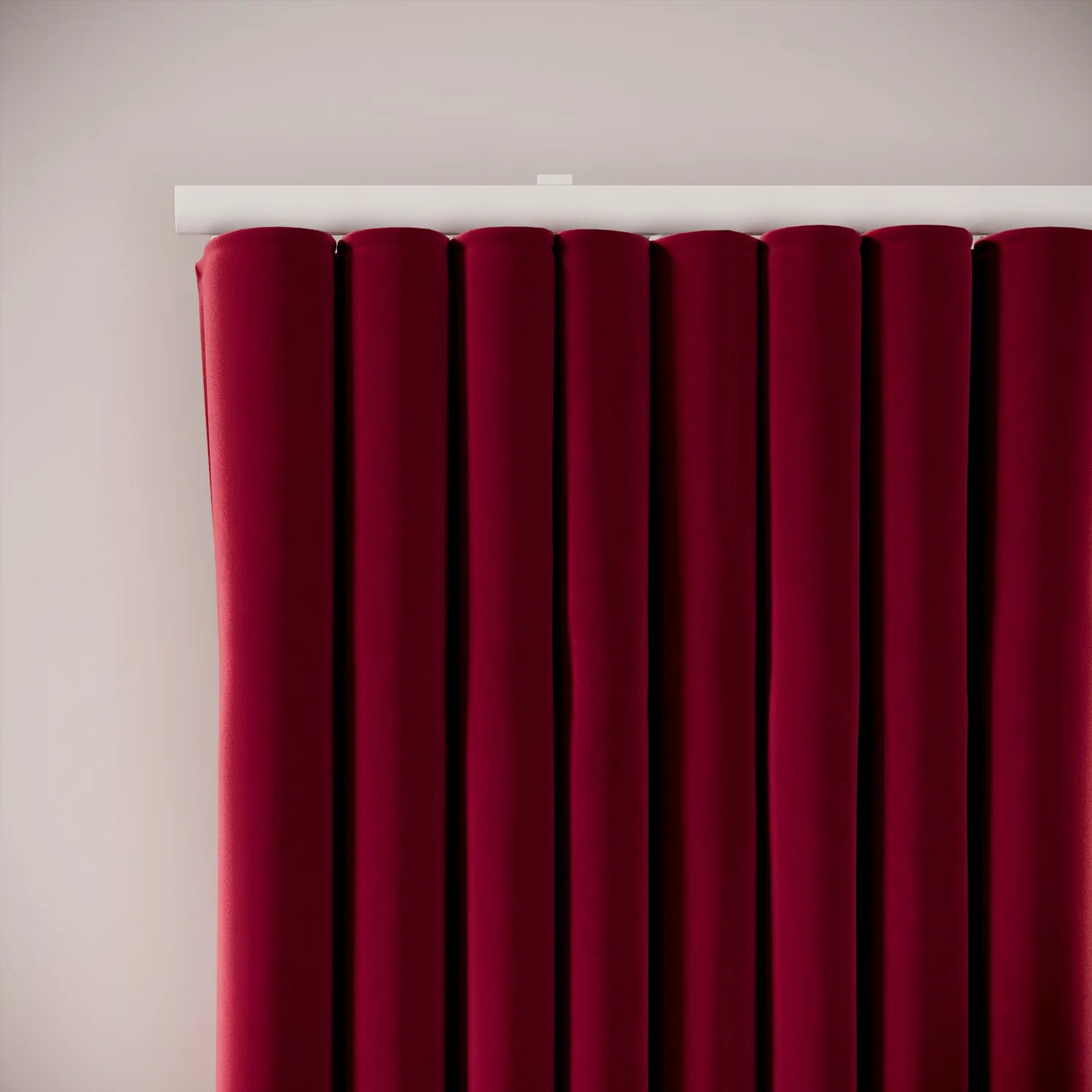 Porthcawl Curtains - Soft Velvet - Ruby Tuesday
