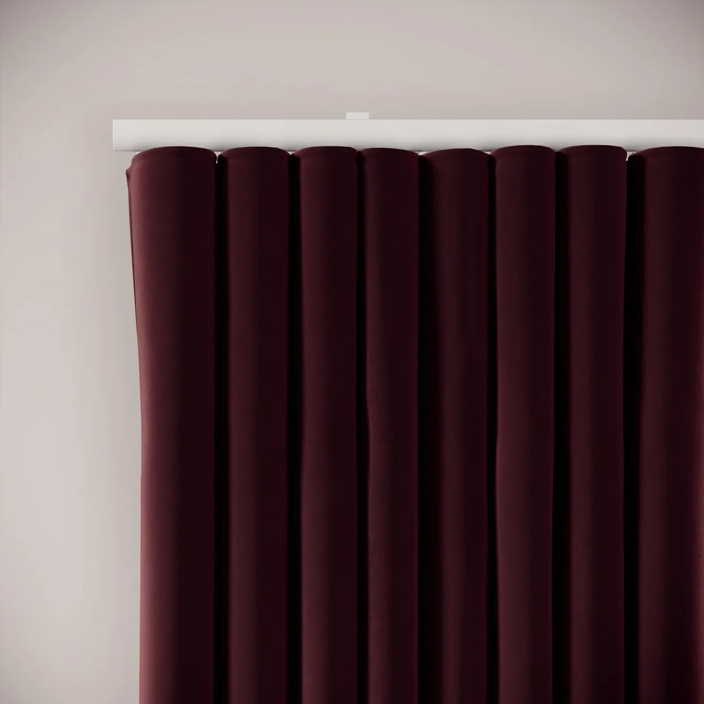 Porthcawl Curtains - Soft Velvet - Tempranillo