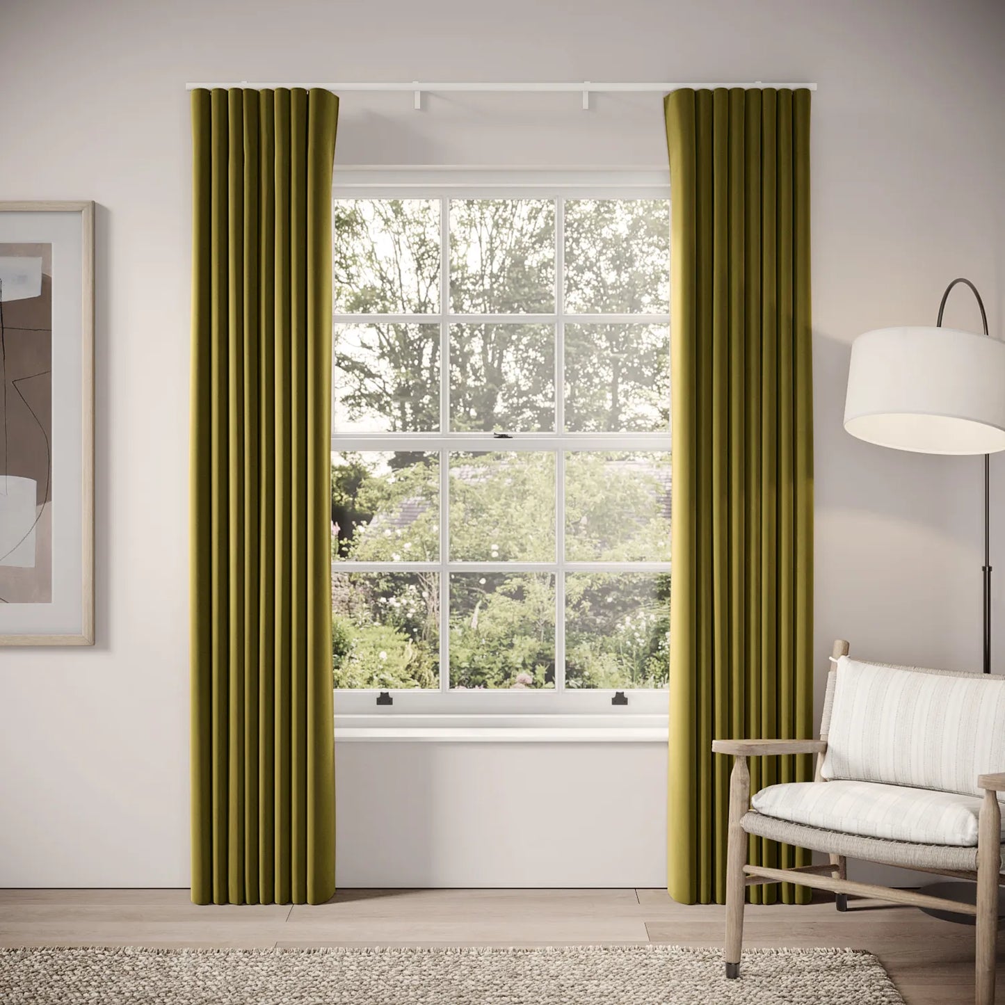 Porthcawl Curtains - Soft Velvet - Thicket