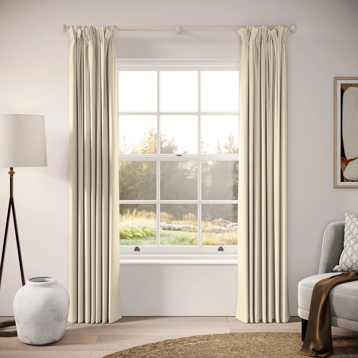 Veg Patch Curtains - Brushed Cotton - Eggbox