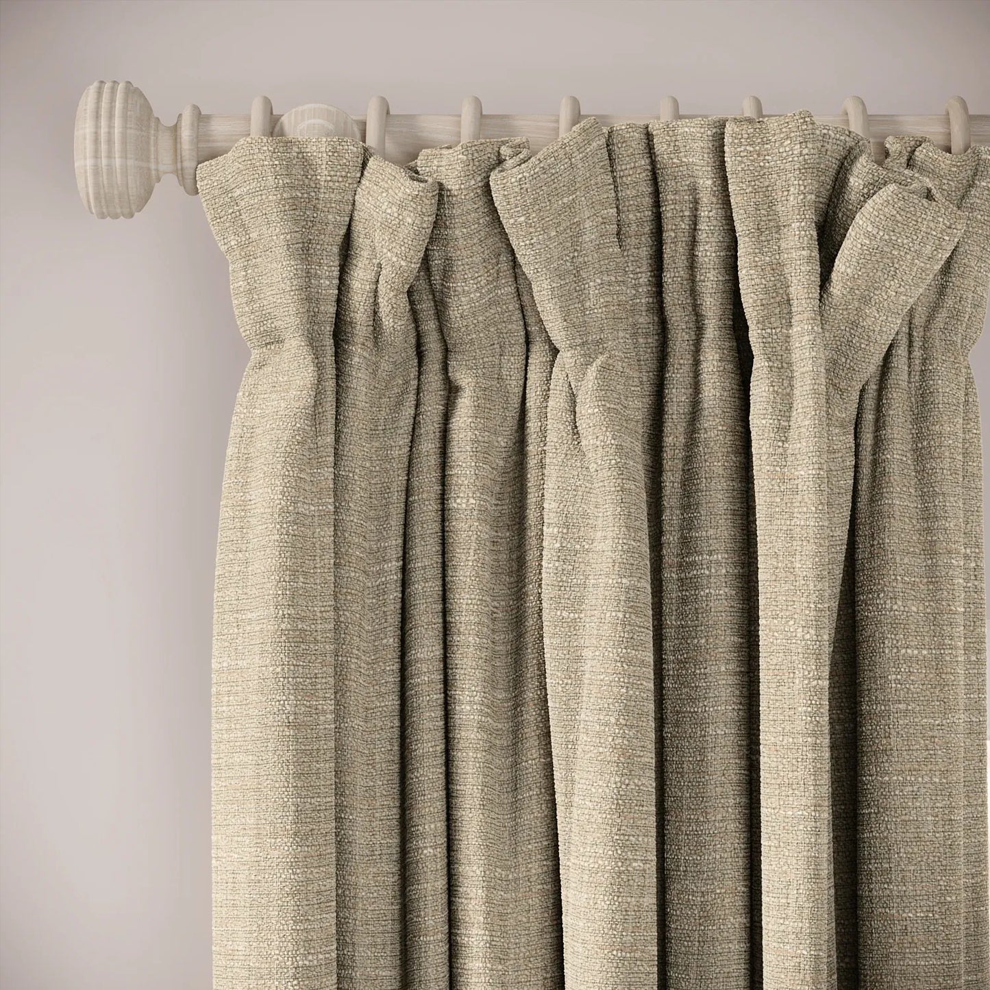 Veg Patch Curtains - Eco Boucle - Tabby Cat