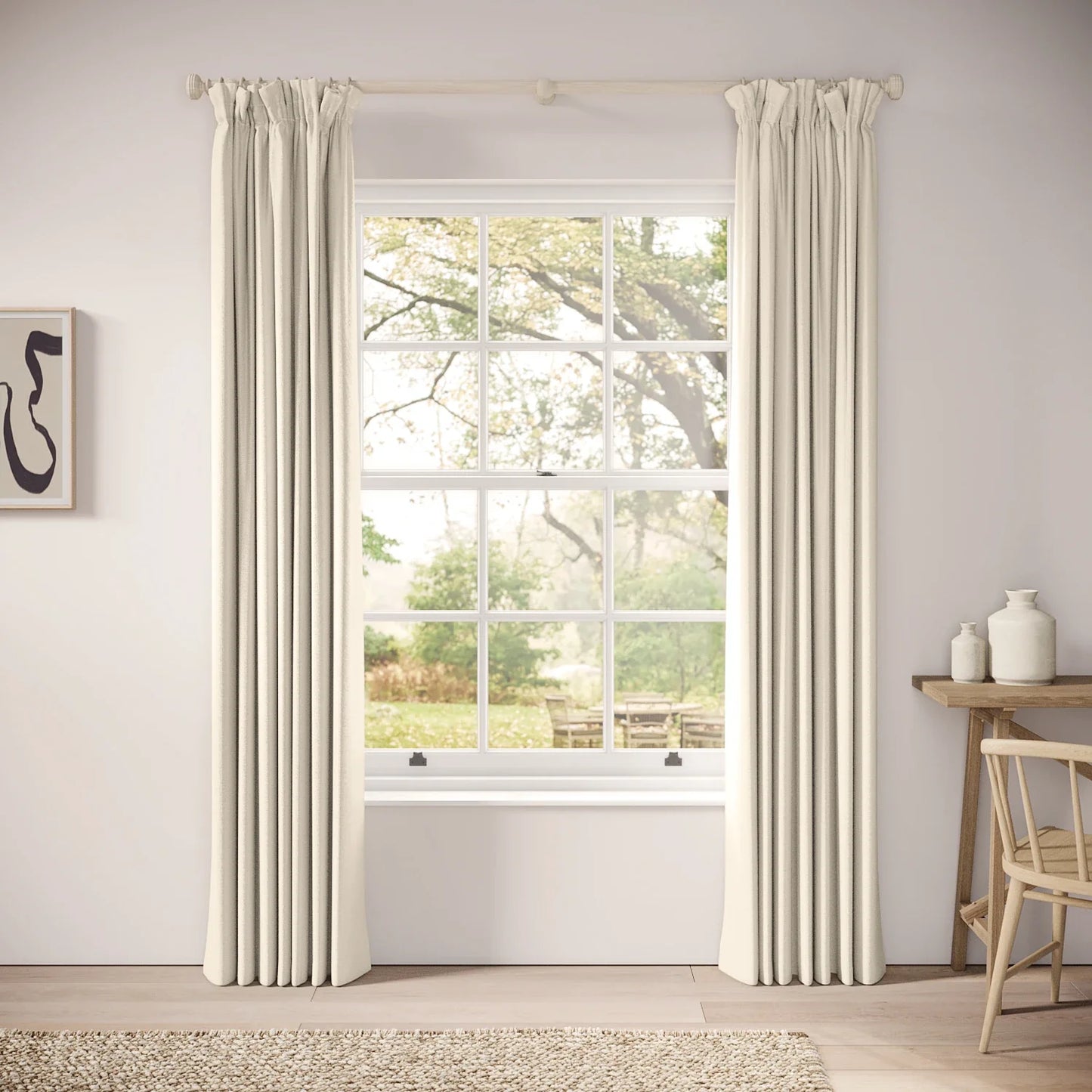 Veg Patch Curtains - Eco Weave - Macchiato