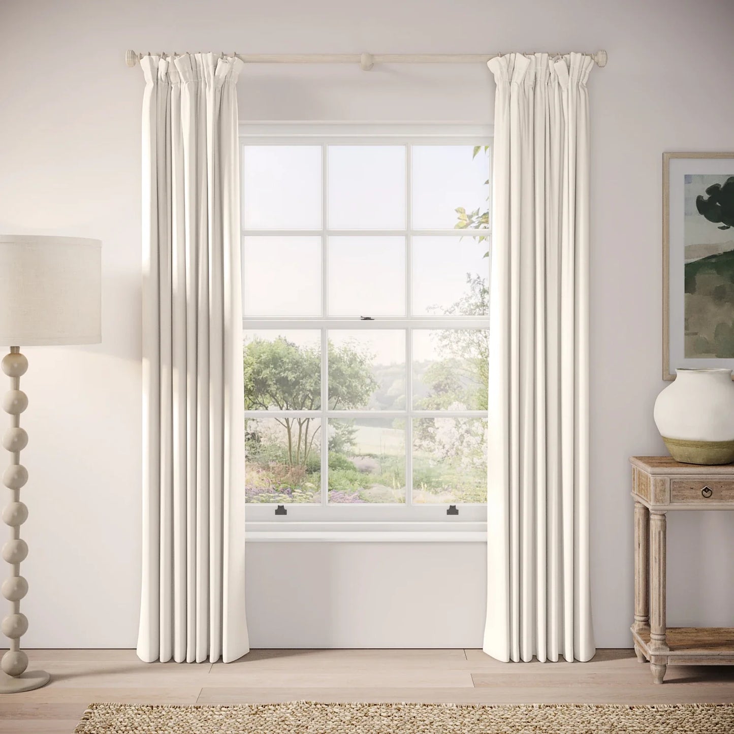 Veg Patch Curtains - Linen Blend - Chamonix