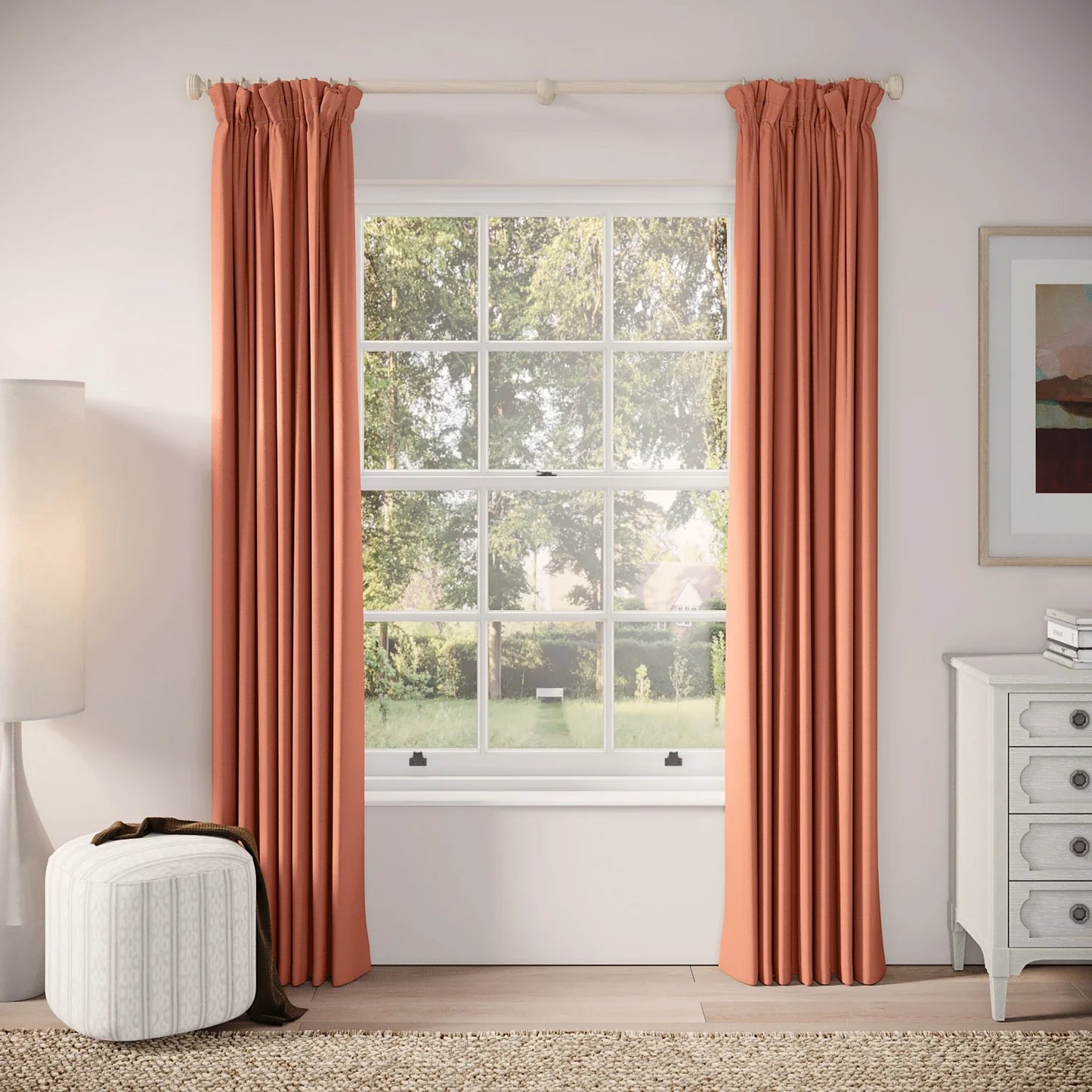 Veg Patch Curtains - Linen Blend - Dimples