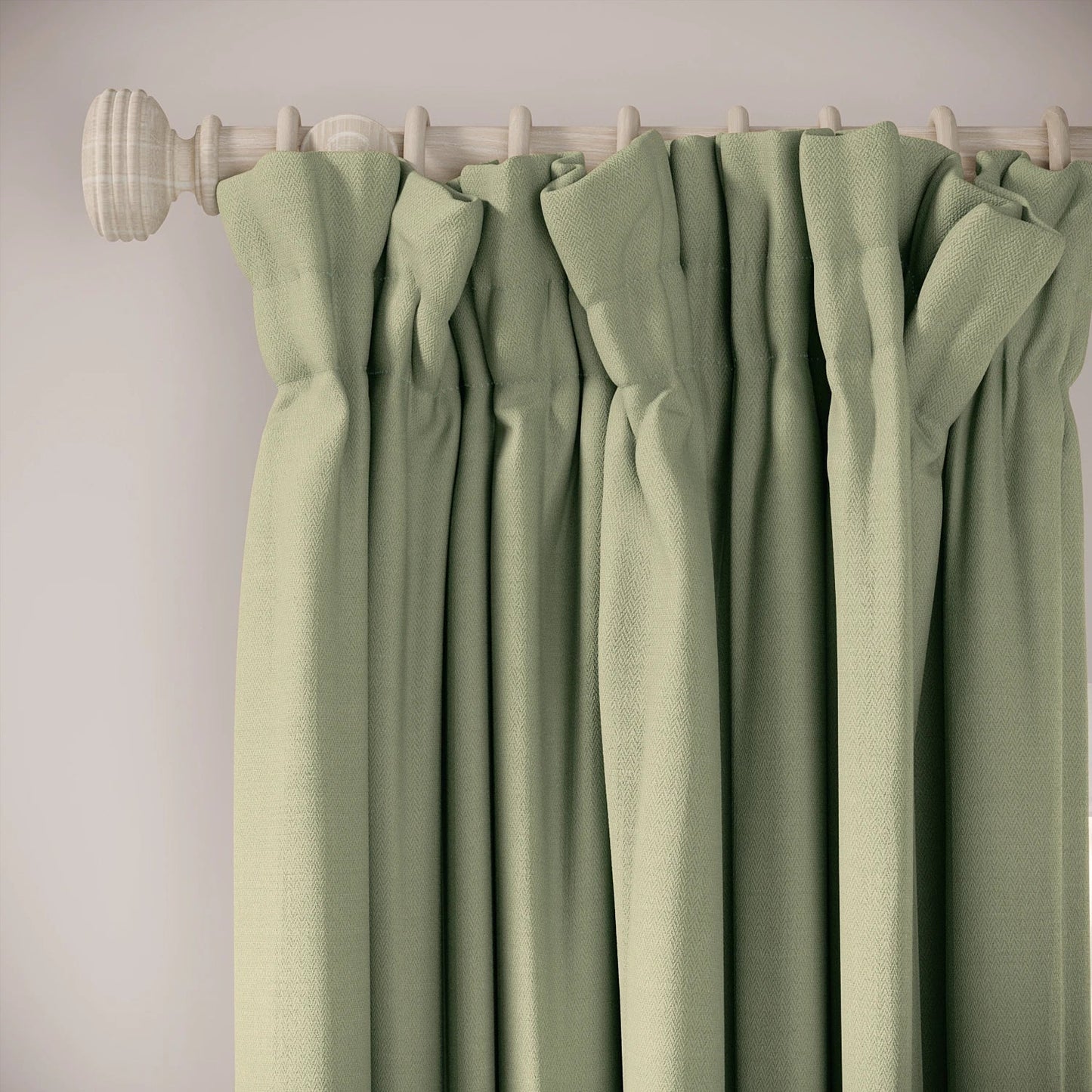 Veg Patch Curtains - Linen Blend - Mint Julep