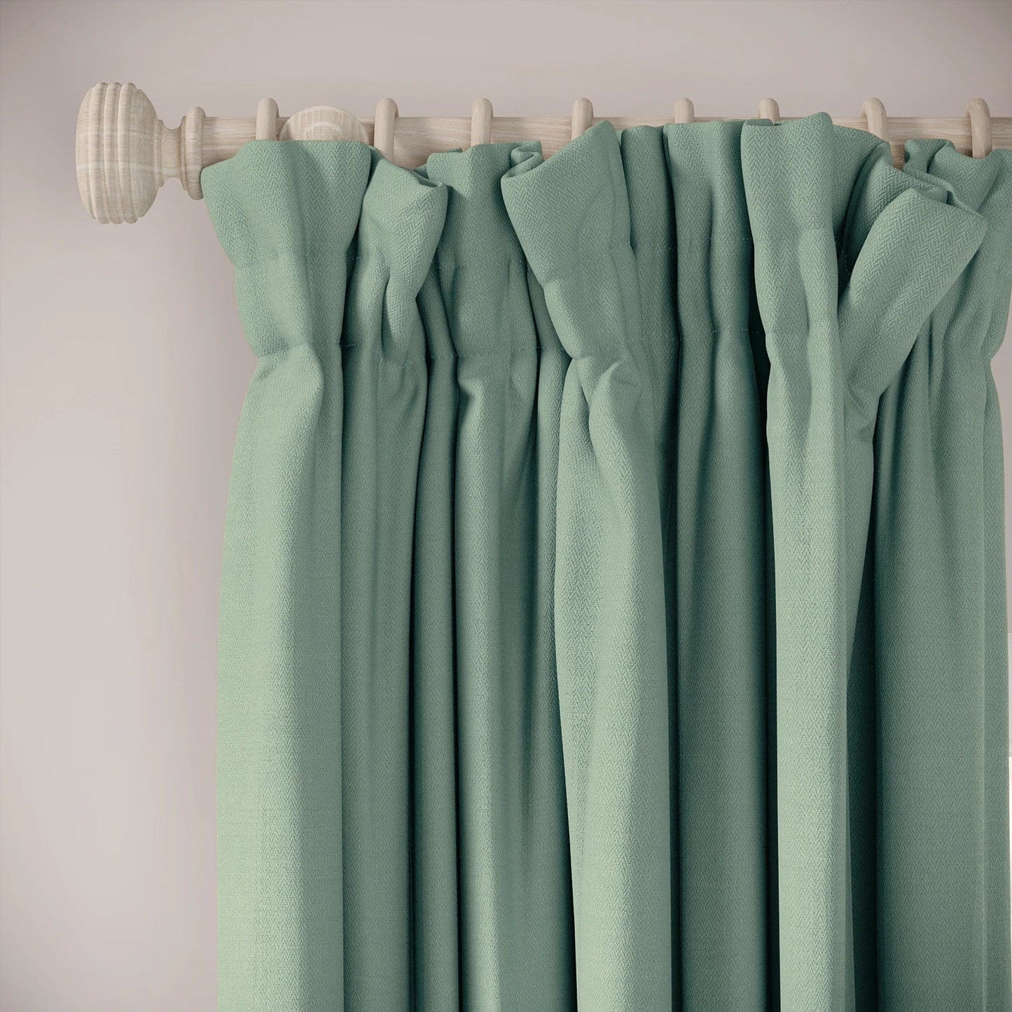 Veg Patch Curtains - Linen Blend - Rockpool