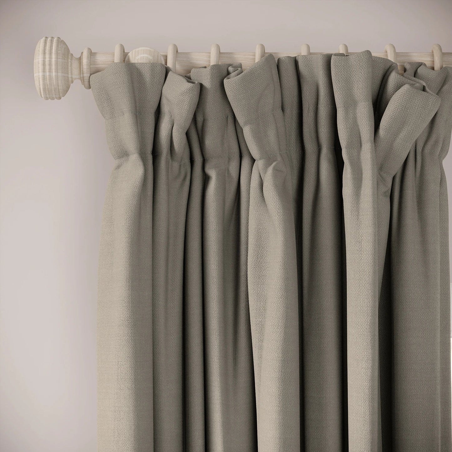 Veg Patch Curtains - Linen Blend - Simmer