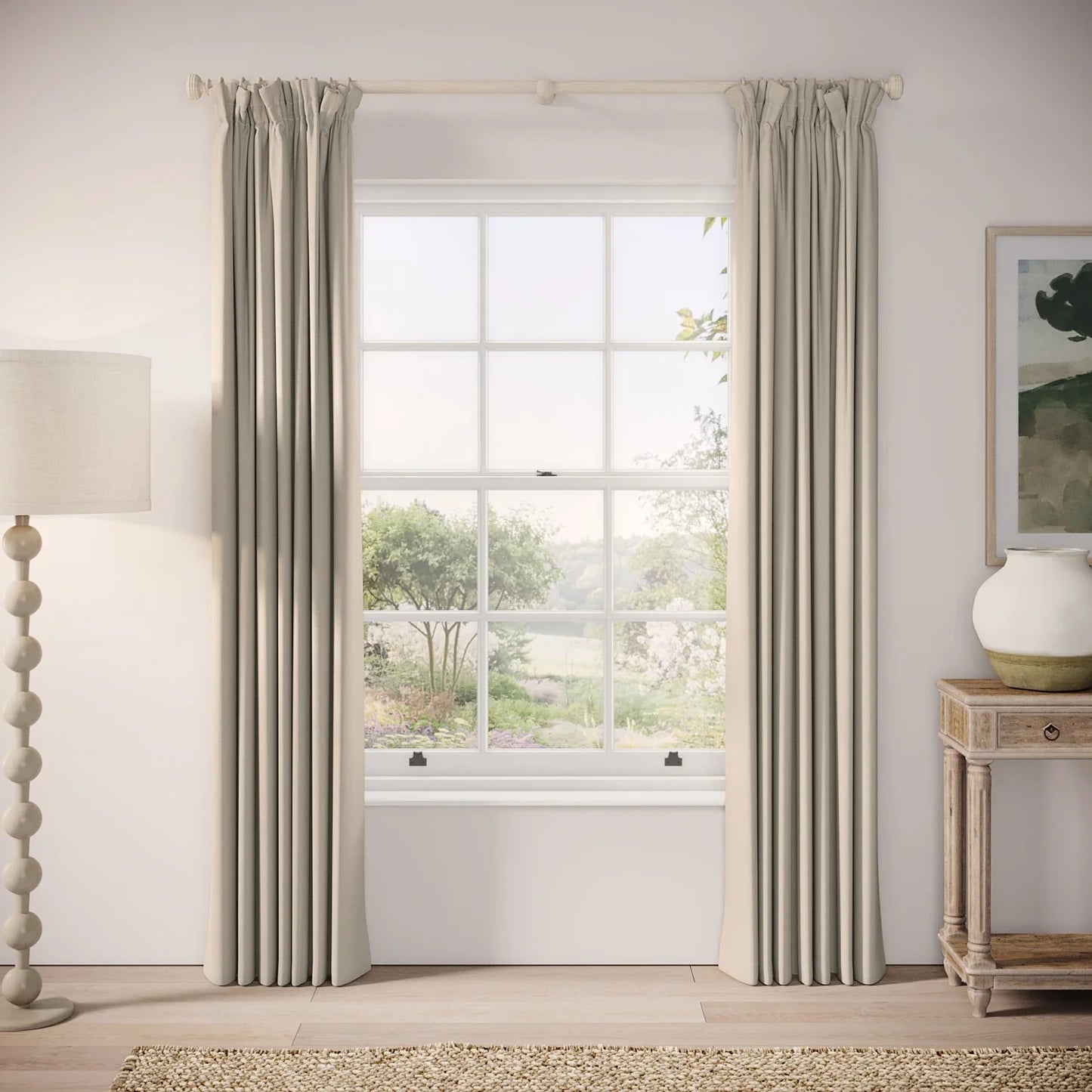 Veg Patch Curtains - Linen Blend - Skimming