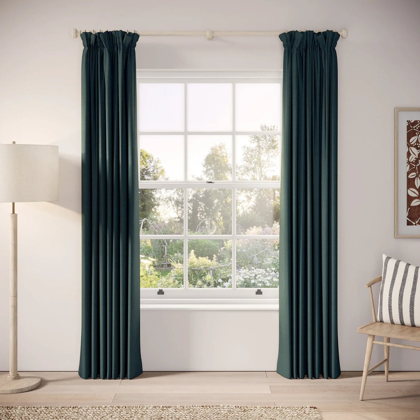 Veg Patch Curtains - Pure Linen - John Kanaka