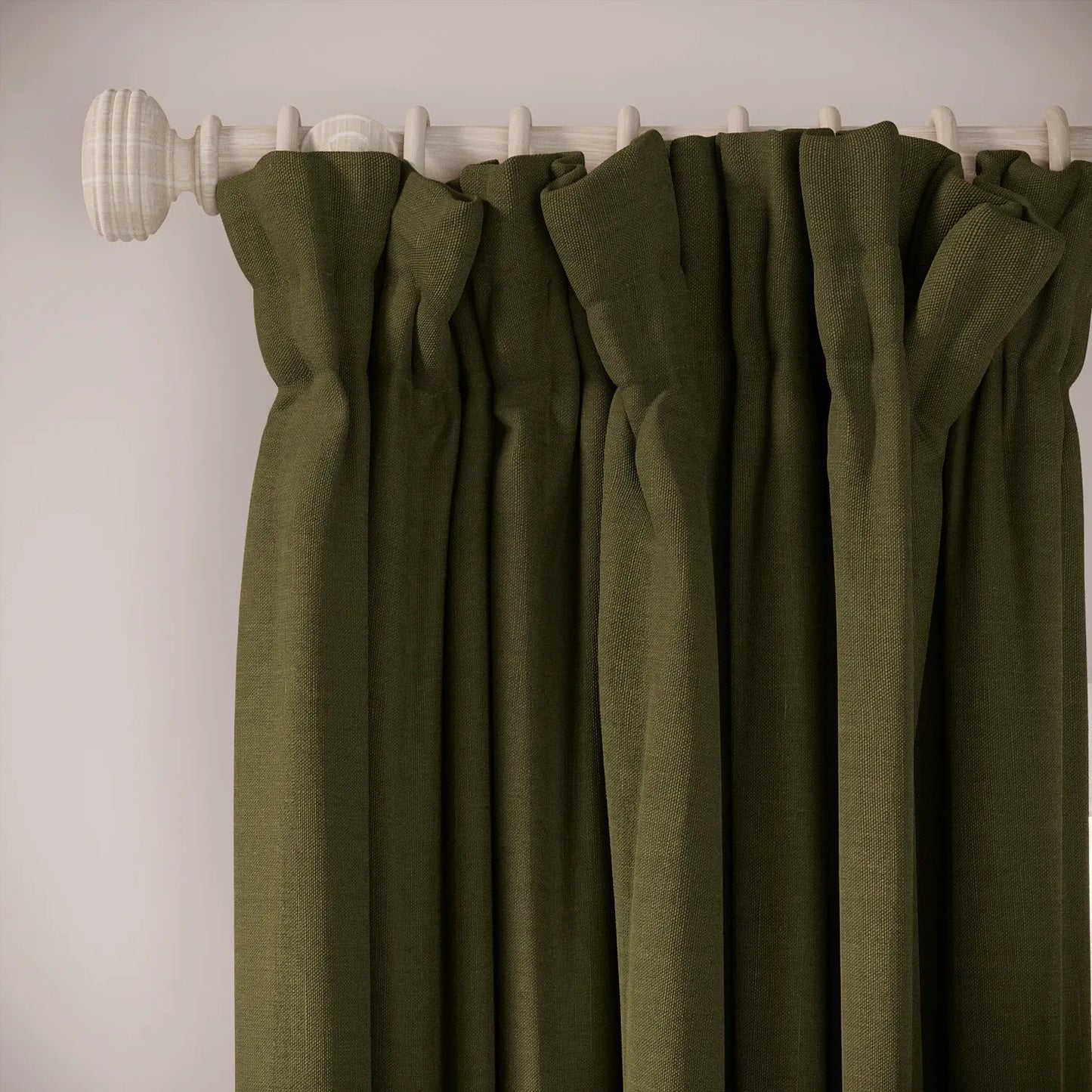 Veg Patch Curtains - Pure Linen - Mossify