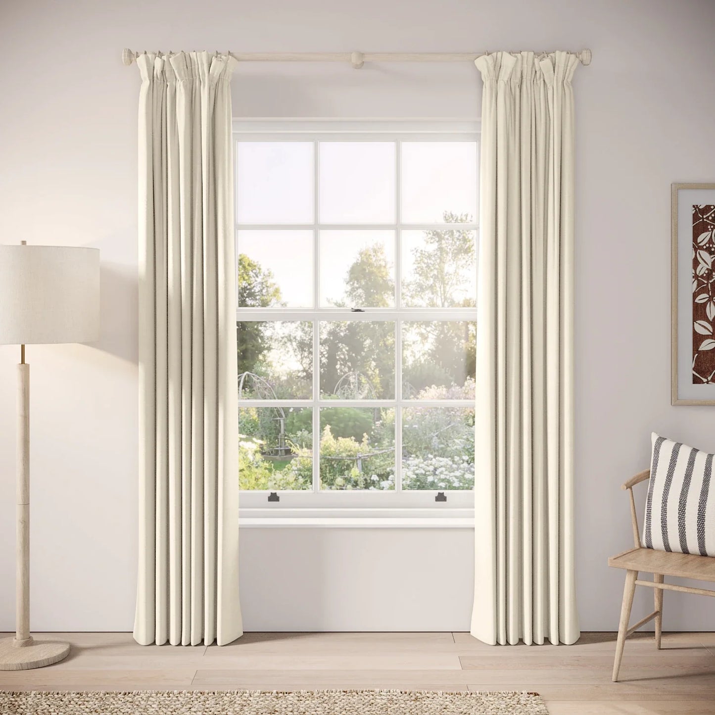 Veg Patch Curtains - Pure Linen - Shakespeare