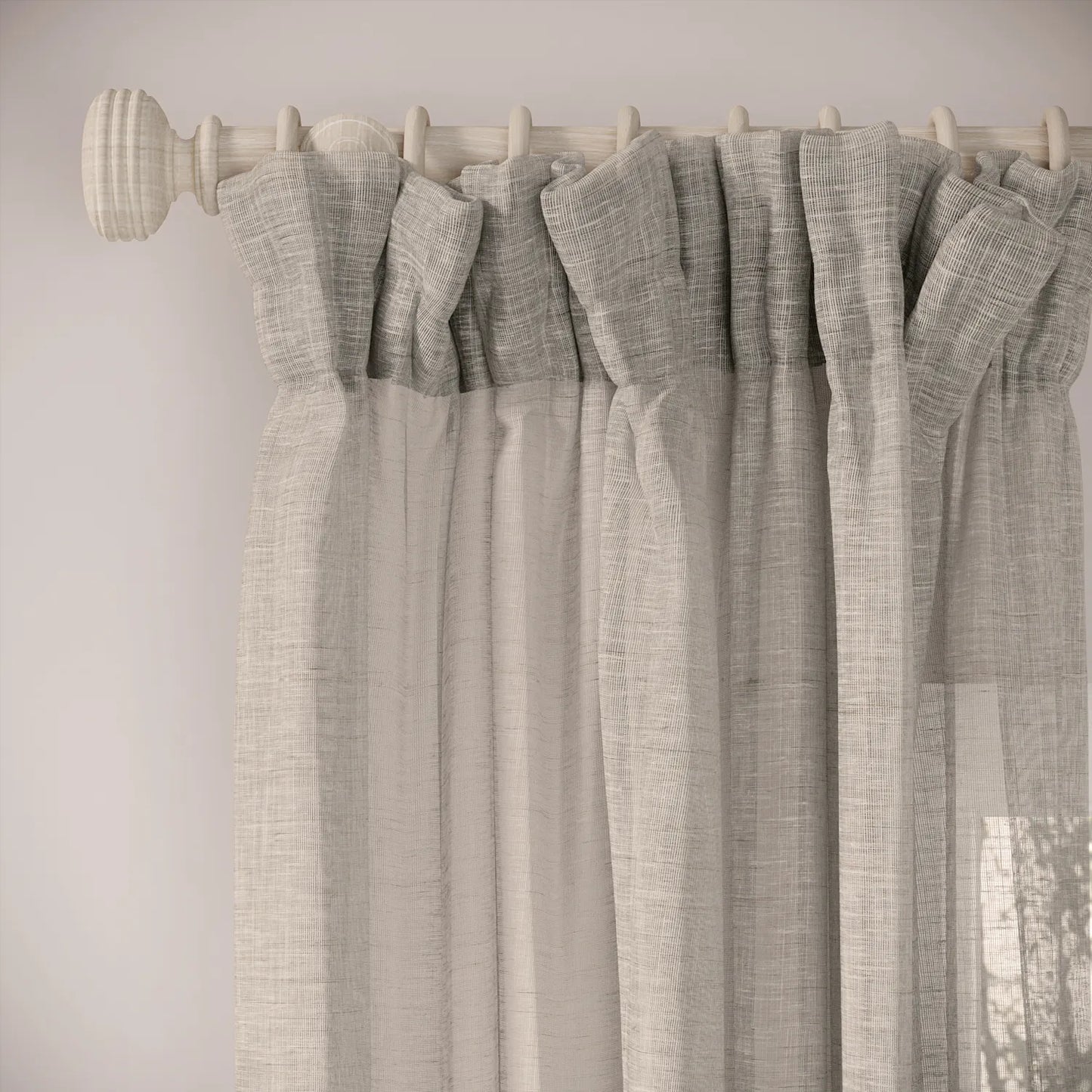 Veg Patch Curtains - Slubby Sheer - Hen of the Woods