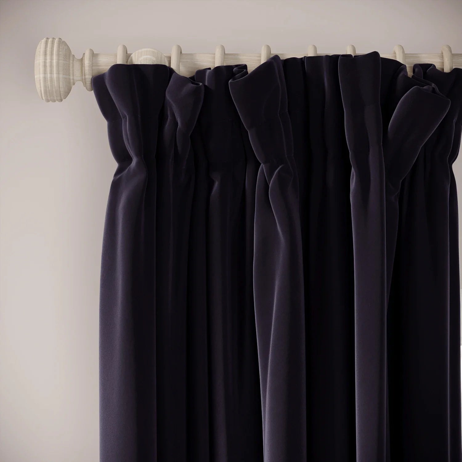 Veg Patch Curtains - Soft Velvet - Bramble Jam