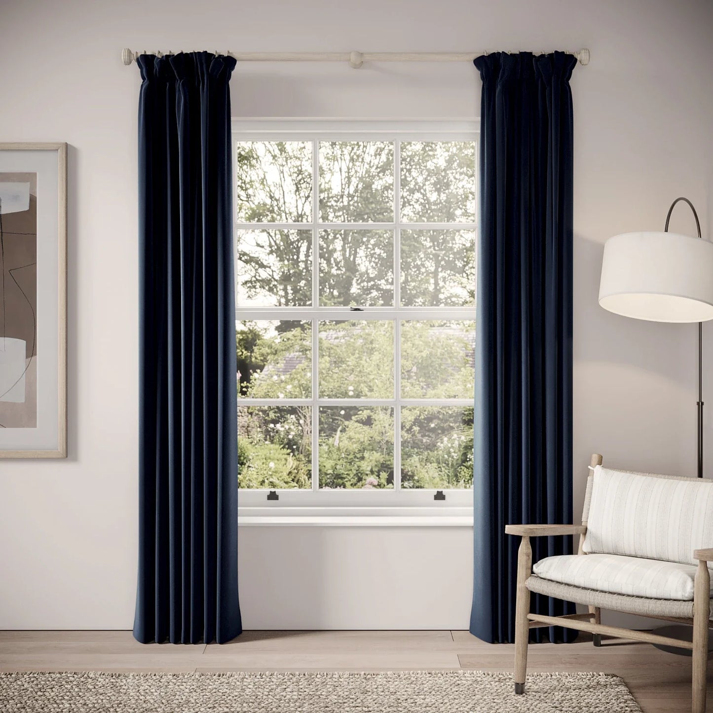 Veg Patch Curtains - Soft Velvet - Nocturne