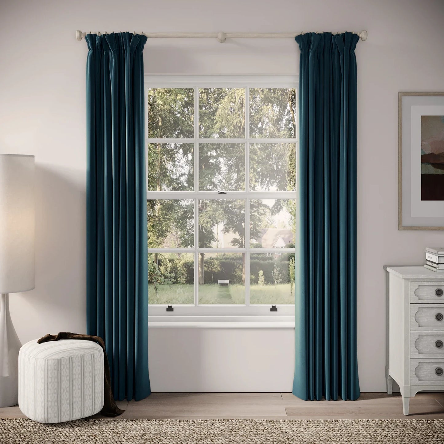 Veg Patch Curtains - Soft Velvet - Reef